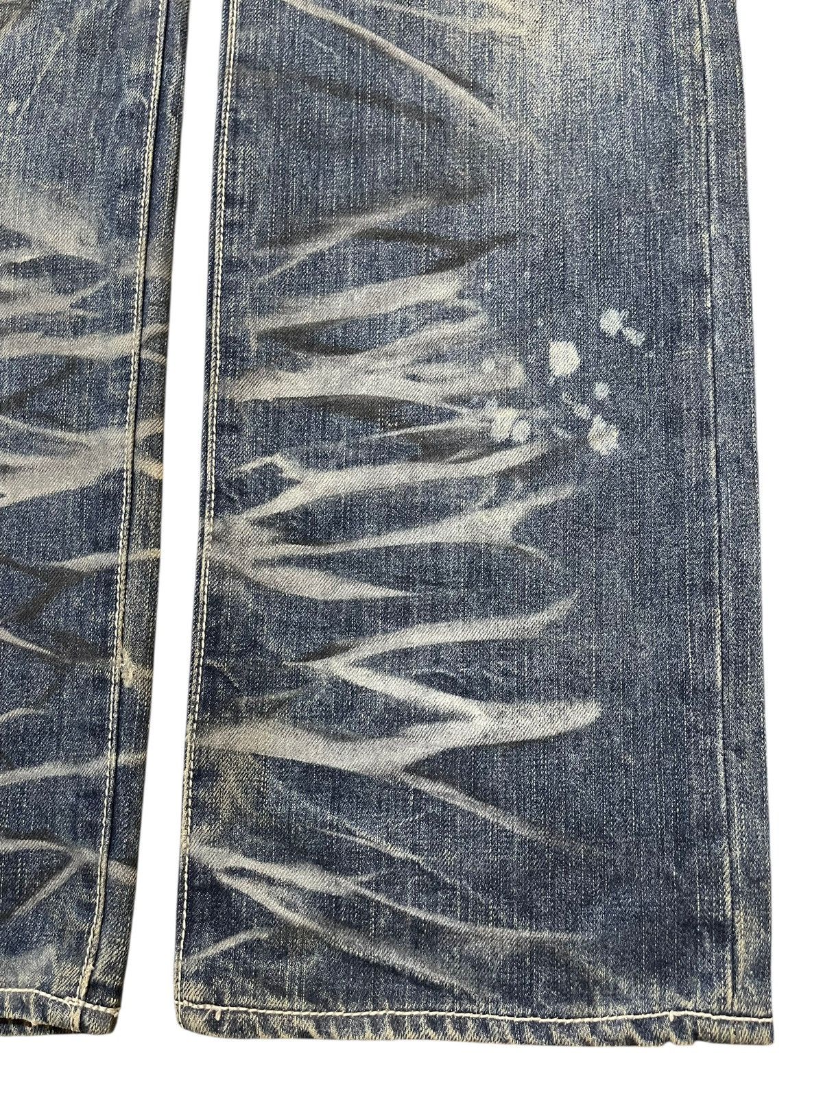 If Six Was Nine Vintage Japanese Brand Claw Mark Wash Style Jeans Size US 32 / EU 48 - 8 Thumbnail