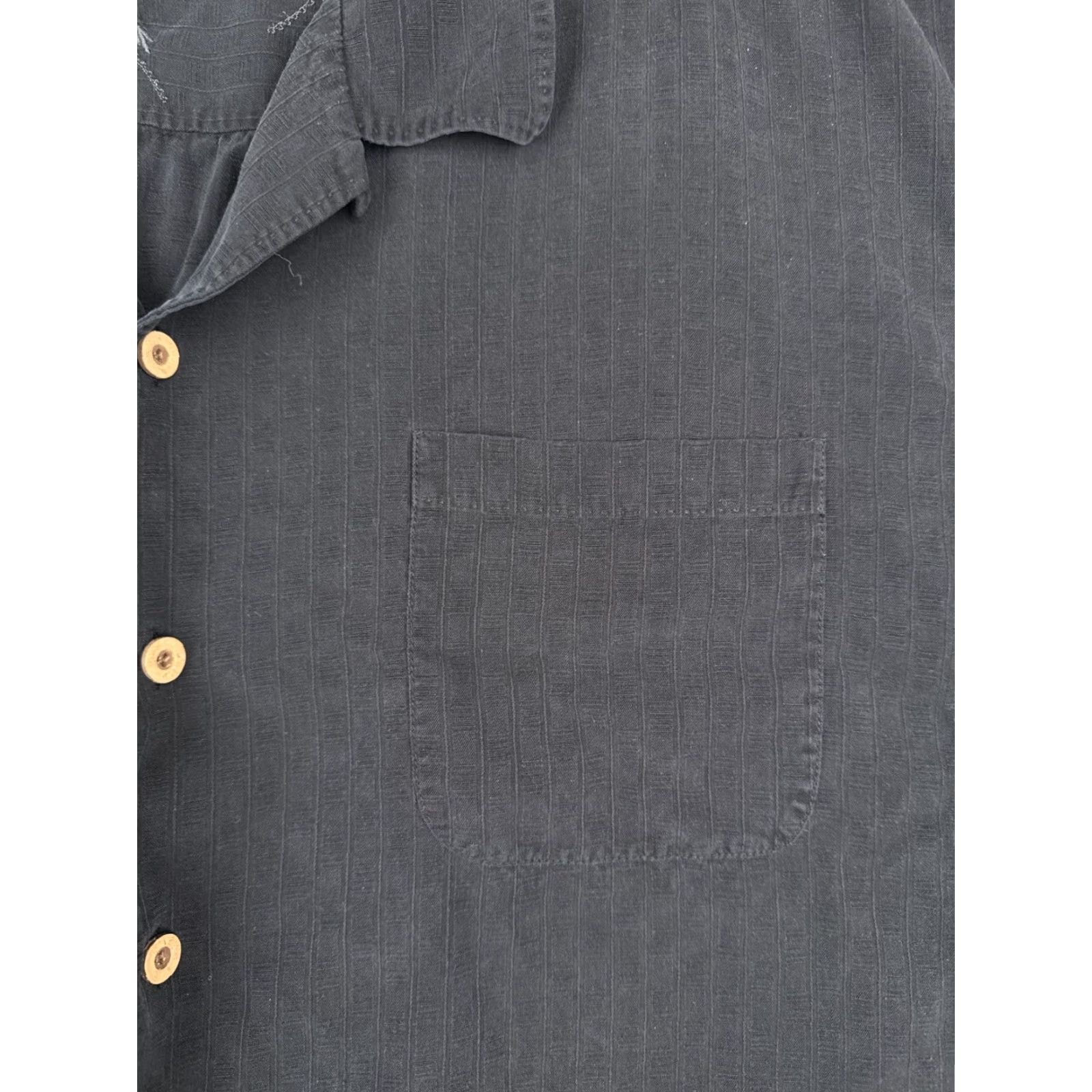 Tommy Bahama VINTAGE Tommy Bahama Shirt Men Extra Large XLX Black Palm 100% Silk Button Up Hawaiian Aloha Beach Vacation Resort Mens XL Size US XL / EU 56 / 4 - 6 Thumbnail