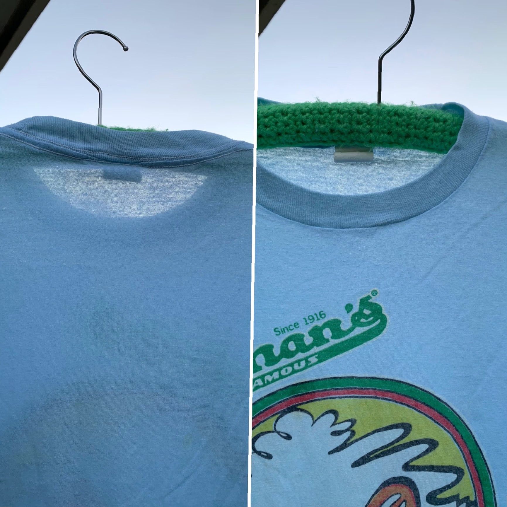 Vintage vintage Nathans Famous hot dogs t shirt XL blue graphic tee sportswear/Beach Men XS? (error) Size US XL / EU 56 / 4 - 3 Thumbnail