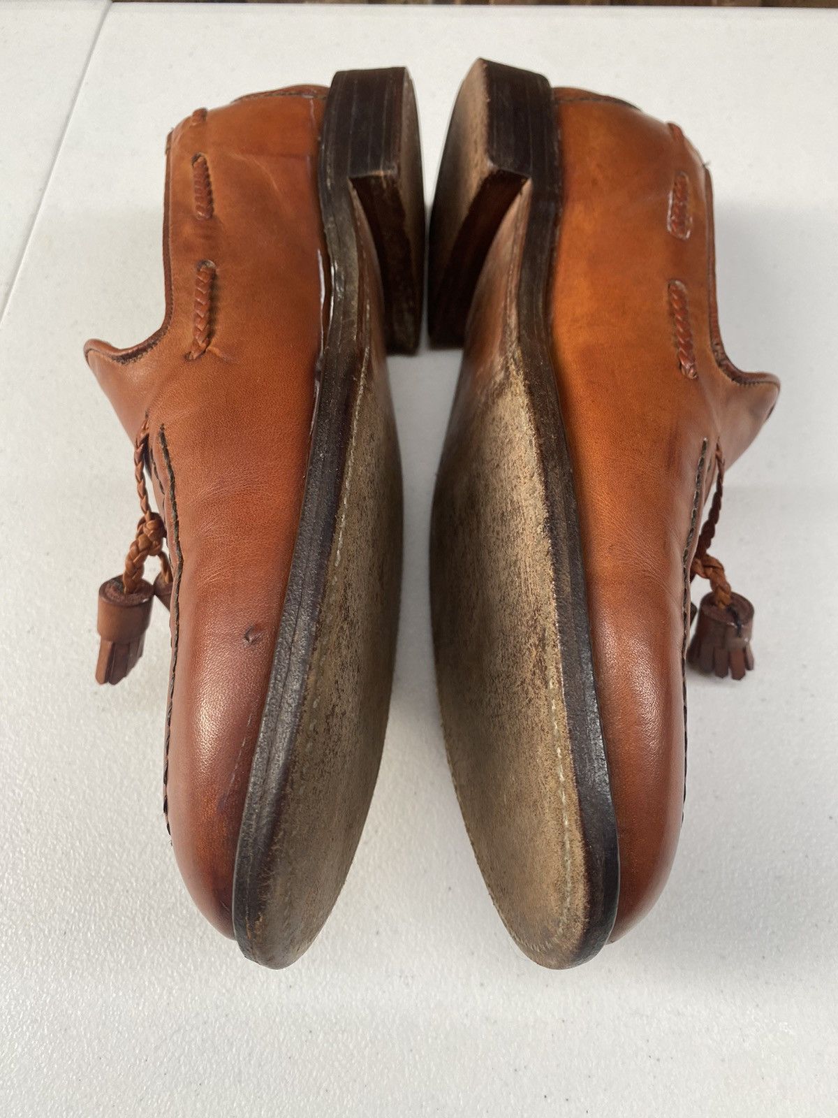 Cheaney Cheaney 🇮🇹 brown braided leather tassel loafer bench made UK Size US 9 / EU 42 - 10 Thumbnail