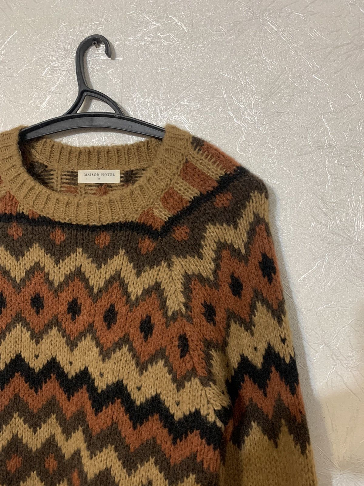 Designer Maison Hotel Women’s Wool Sweater Pullover Size M / US 6-8 / IT 42-44 - 3 Thumbnail