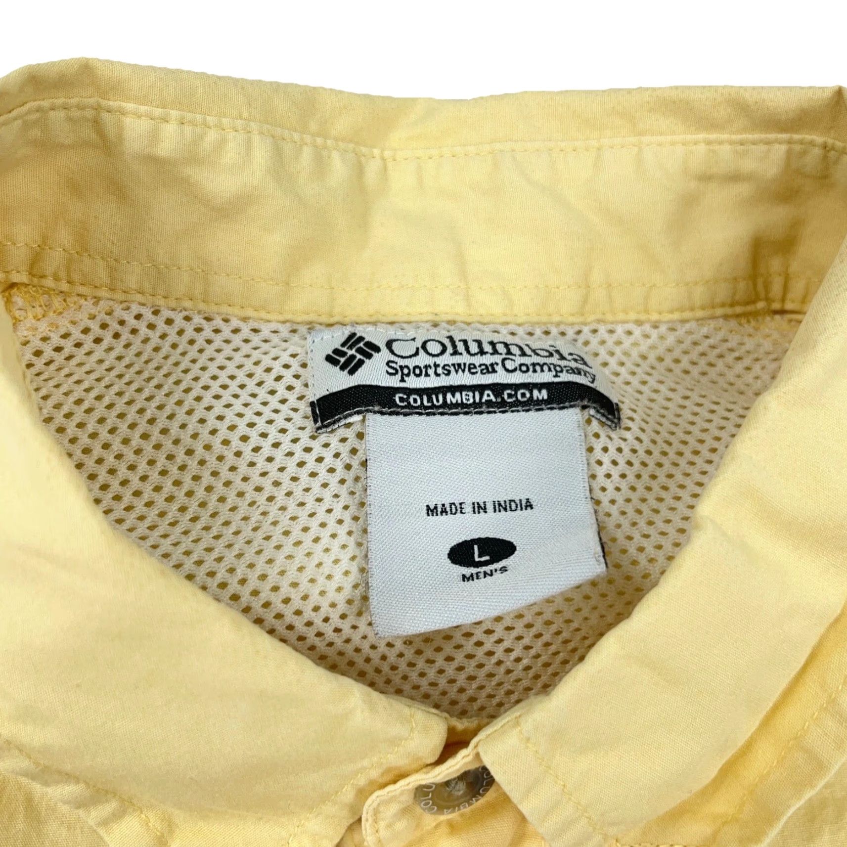 Vintage Columbia PFG Shirt Men L Yellow Khaki Button-Up Fishing Vented Cotton Ocean Omni-Shade Outdoor Classic Modern Size US L / EU 52-54 / 3 - 4 Thumbnail