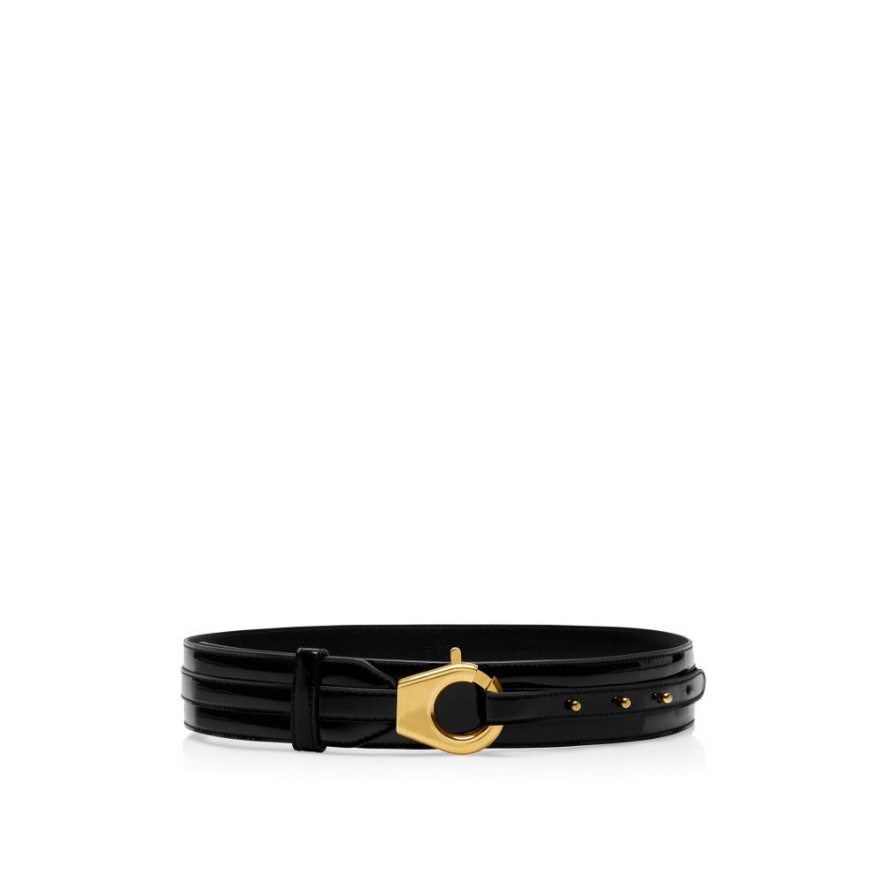 Tom Ford o1loc1c0425 WB279 Size: 75 / Dita Waist Belt in Black Size ONE SIZE - 1 Thumbnail