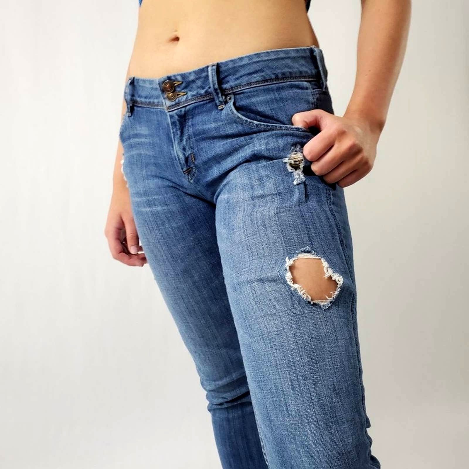 Hudson Vintage Y2K Hudson Napo Collin Flap Low Rise Jeans - 29 Size 29" - 8 Thumbnail