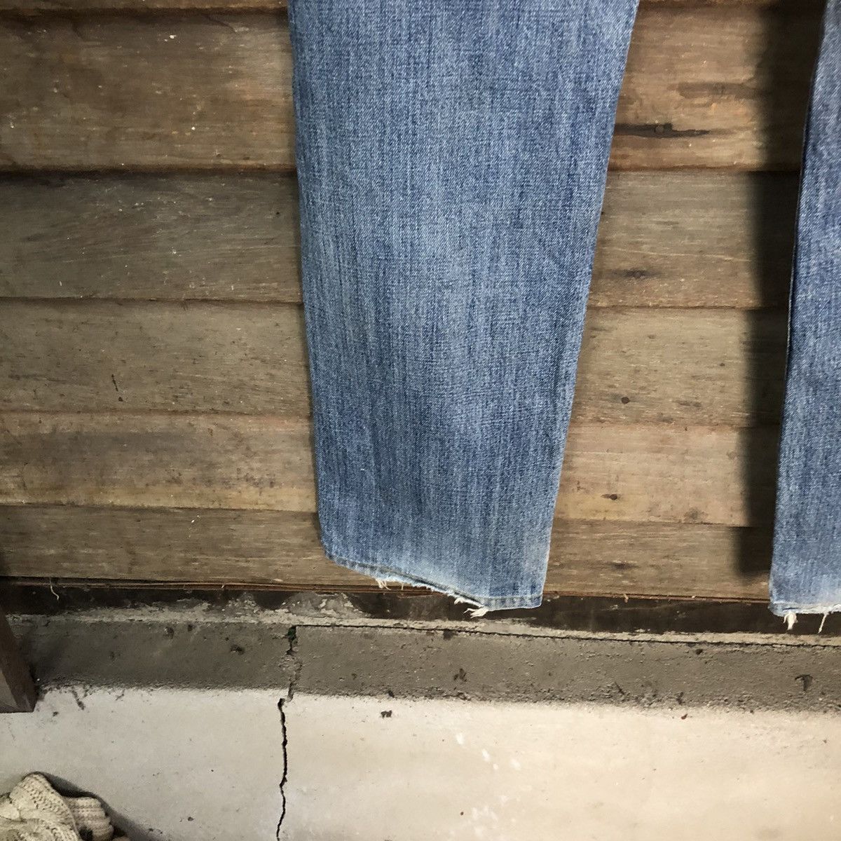 Japanese Brand Ring Denim vintage Blue Distressed ripped Denim Pants #7386 Size US 30 / EU 46 - 16 Thumbnail