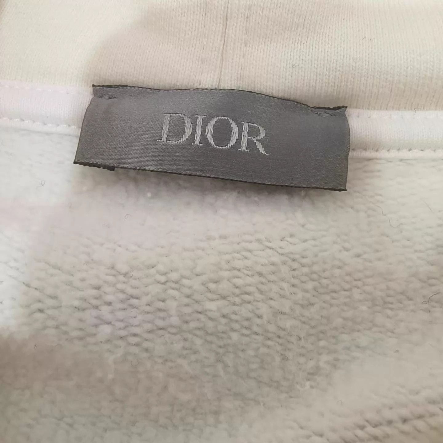 Dior Dior 1947 Embroidered Logo Cream Hoodie M Size M / US 6-8 / IT 42-44 - 5 Thumbnail