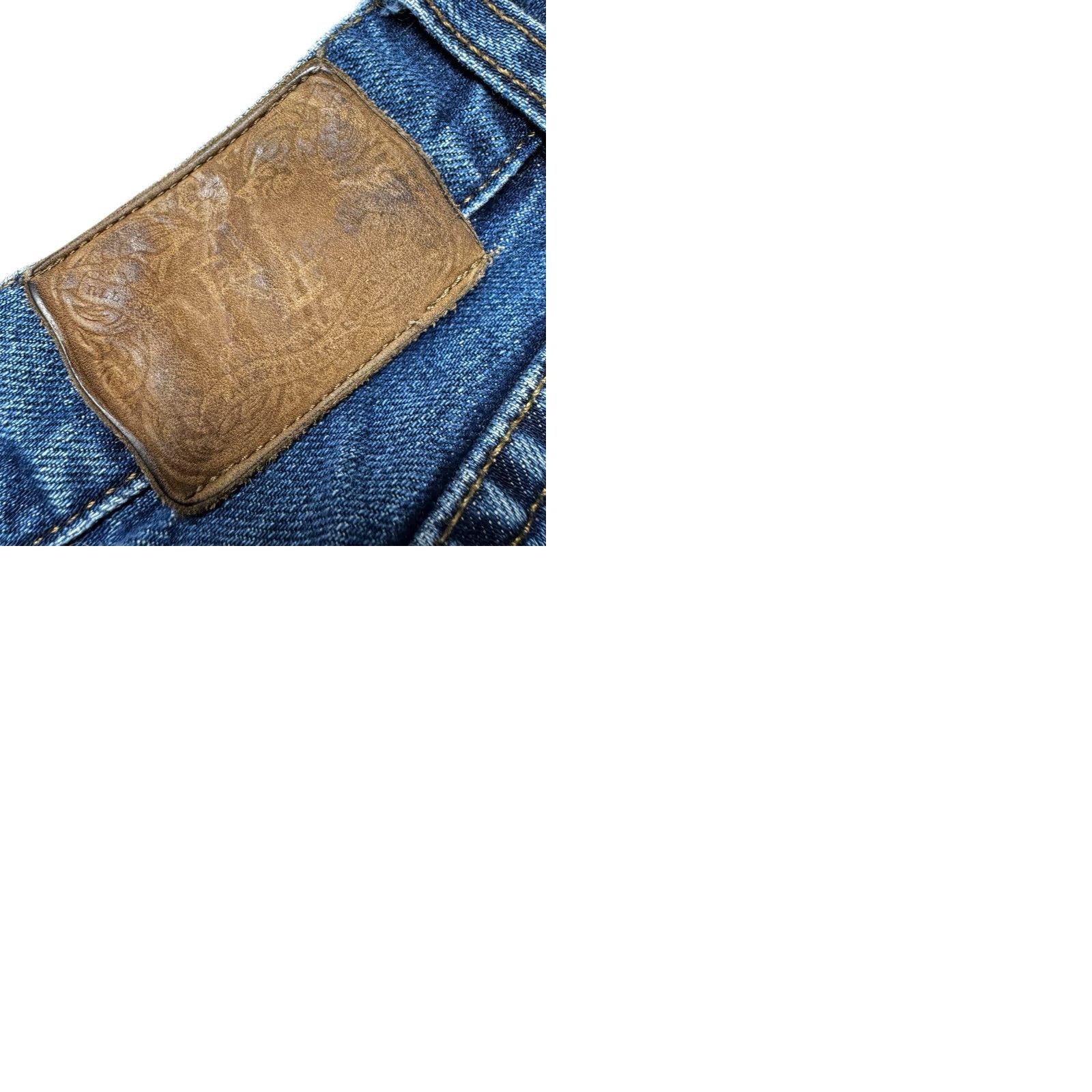 Ralph Lauren VINTAGE Lauren Ralph Lauren Jeans Women's 14 Denim Bootcut 100% Cotton Midrise Blue 5-Pocket Mens Womens Bells Size 36" / US 14 / IT 50 - 9 Thumbnail
