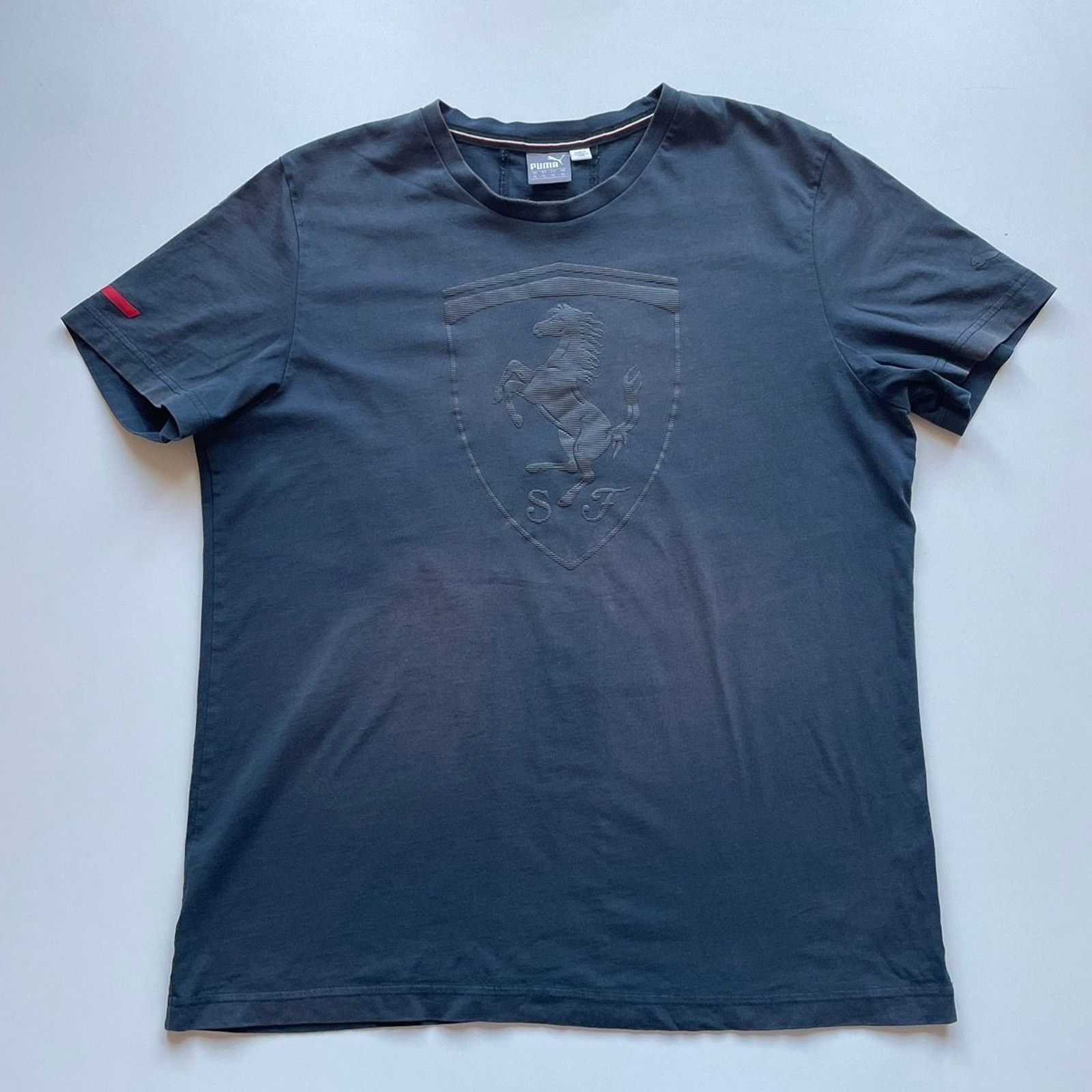 Ferrari Vintage Puma Ferrari Racing Graphic T Shirt XL Faded Black Size US L / EU 52-54 / 3 - 1 Thumbnail