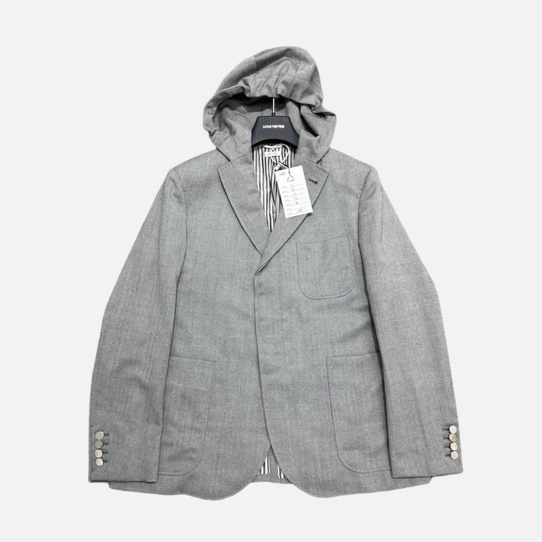 Thom Browne Thom Browne size2 Gray hooded dress jacket Size 34S - 1 Thumbnail