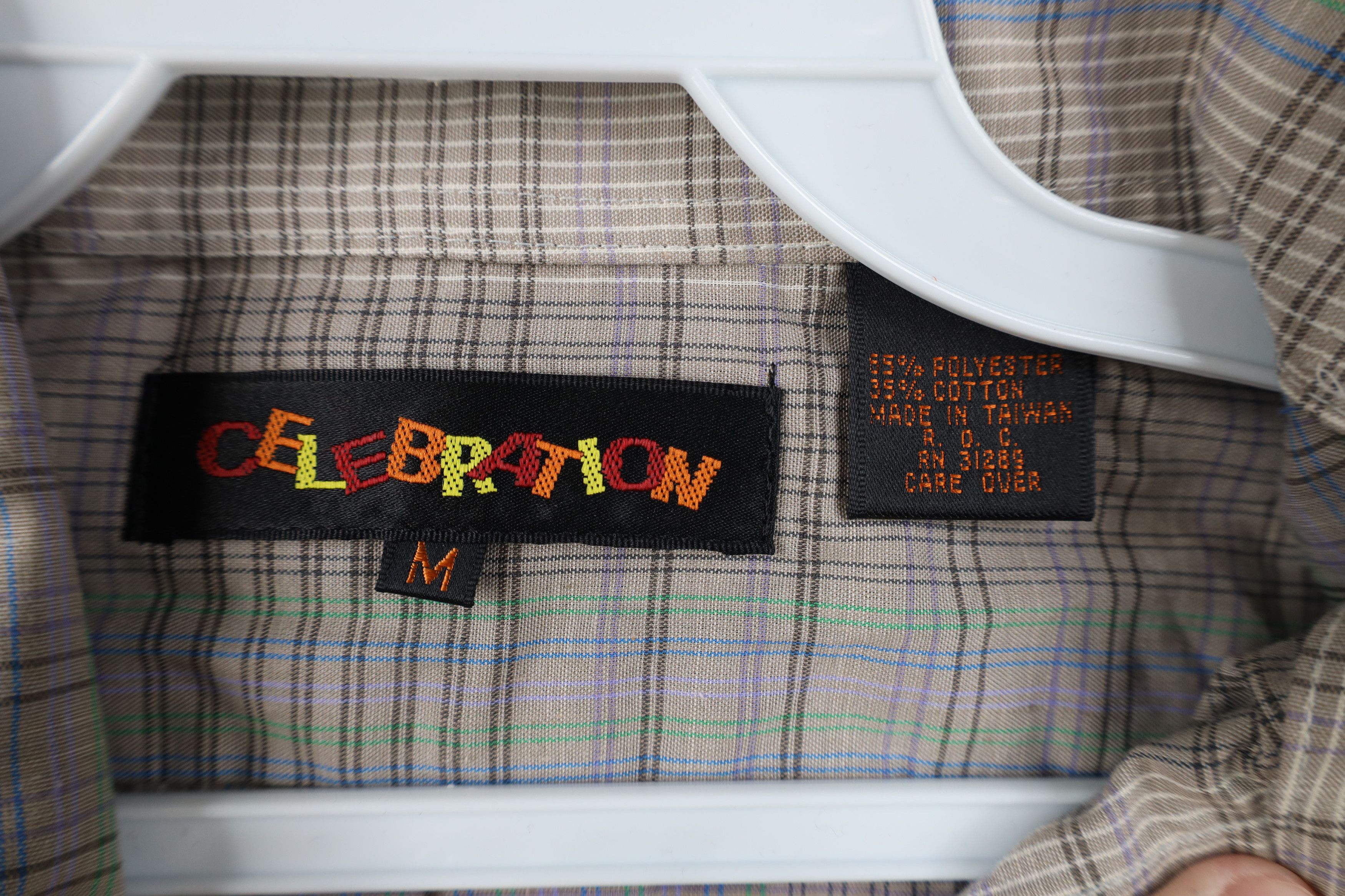 Vintage Deadstock Vintage 90s Streetwear Button Down Shirt Plaid Size US M / EU 48-50 / 2 - 8 Thumbnail
