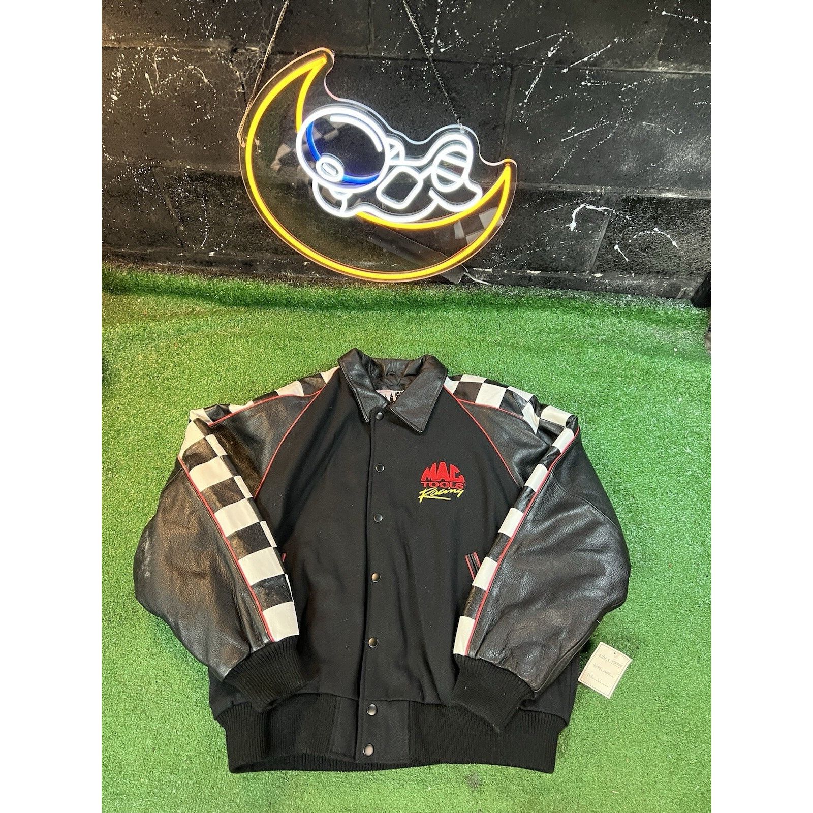 Other RARE VTG iDentity Mac Tools Racing Checkered Bomber Jacket L Size US L / EU 52-54 / 3 - 1 Thumbnail