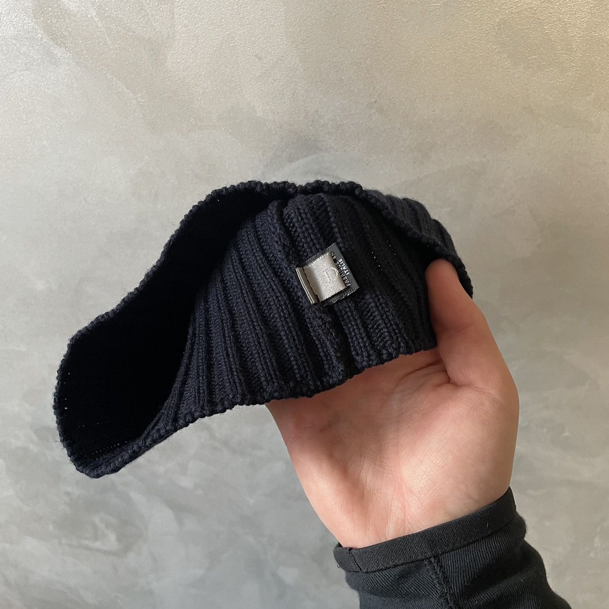 Dior DIOR HOMME Leather Patch Logo Stretched Wool Beanie Hat Size ONE SIZE - 6 Thumbnail