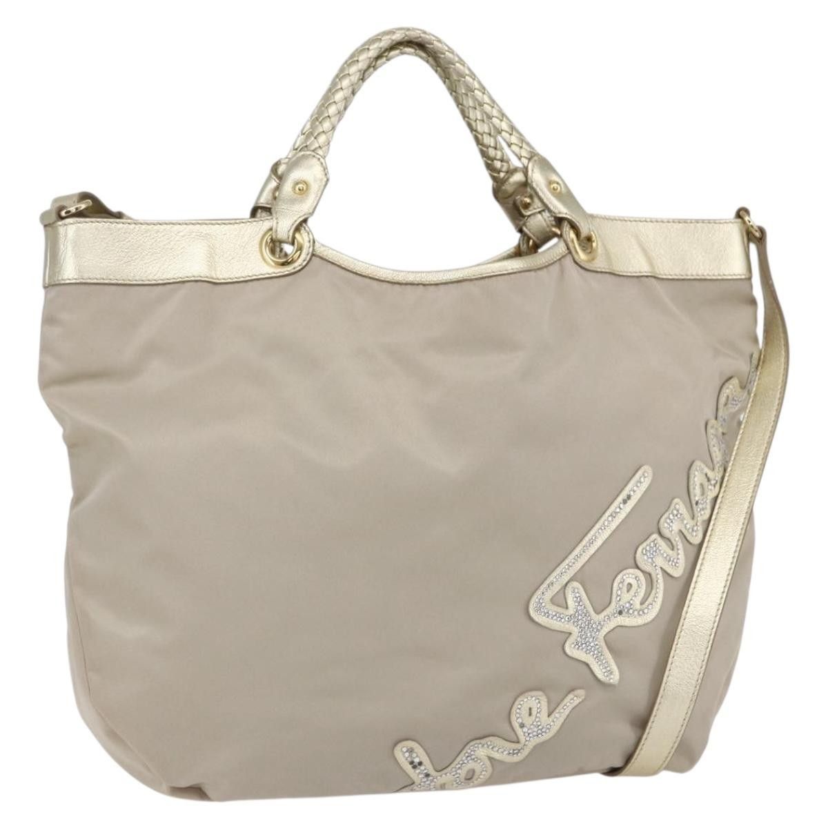 Salvatore Ferragamo Salvatore Ferragamo Vintage Top handle handbag Nylon Size ONE SIZE - 1 Thumbnail