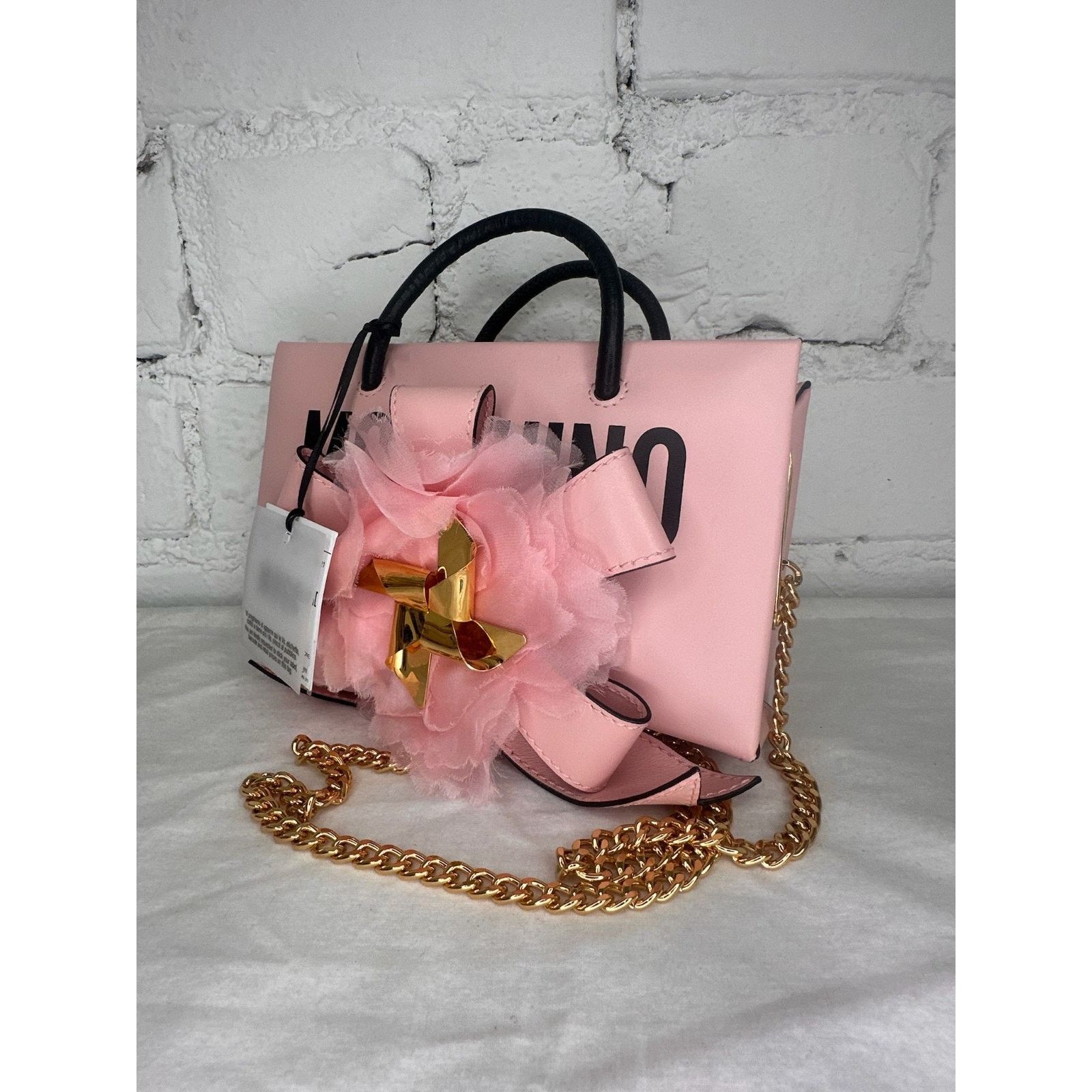 Moschino SS24 MOSCHINO Couture 40 Pink Leather Shopper Pink Crossbody Size ONE SIZE - 13 Thumbnail