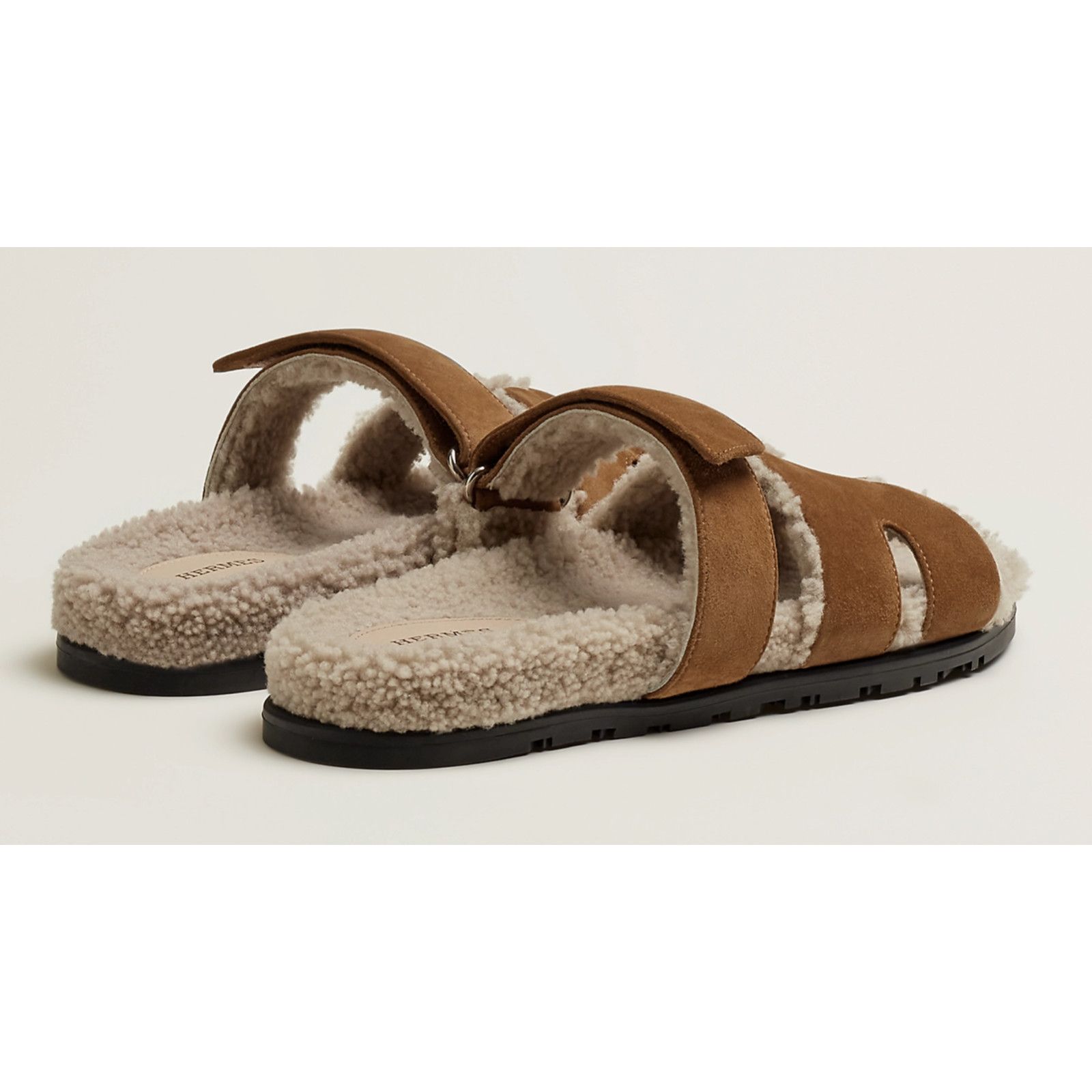 Hermes Hermes Chypre Sandal Mens Suede Fur Slip On Flat 43 10 Size US 10 / EU 43 - 9 Thumbnail