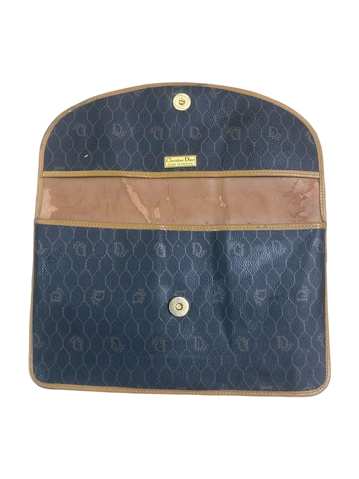 Christian Dior Monsieur × Dior Vintage Honeycomb Dior Clutch Bag Size ONE SIZE - 4 Thumbnail