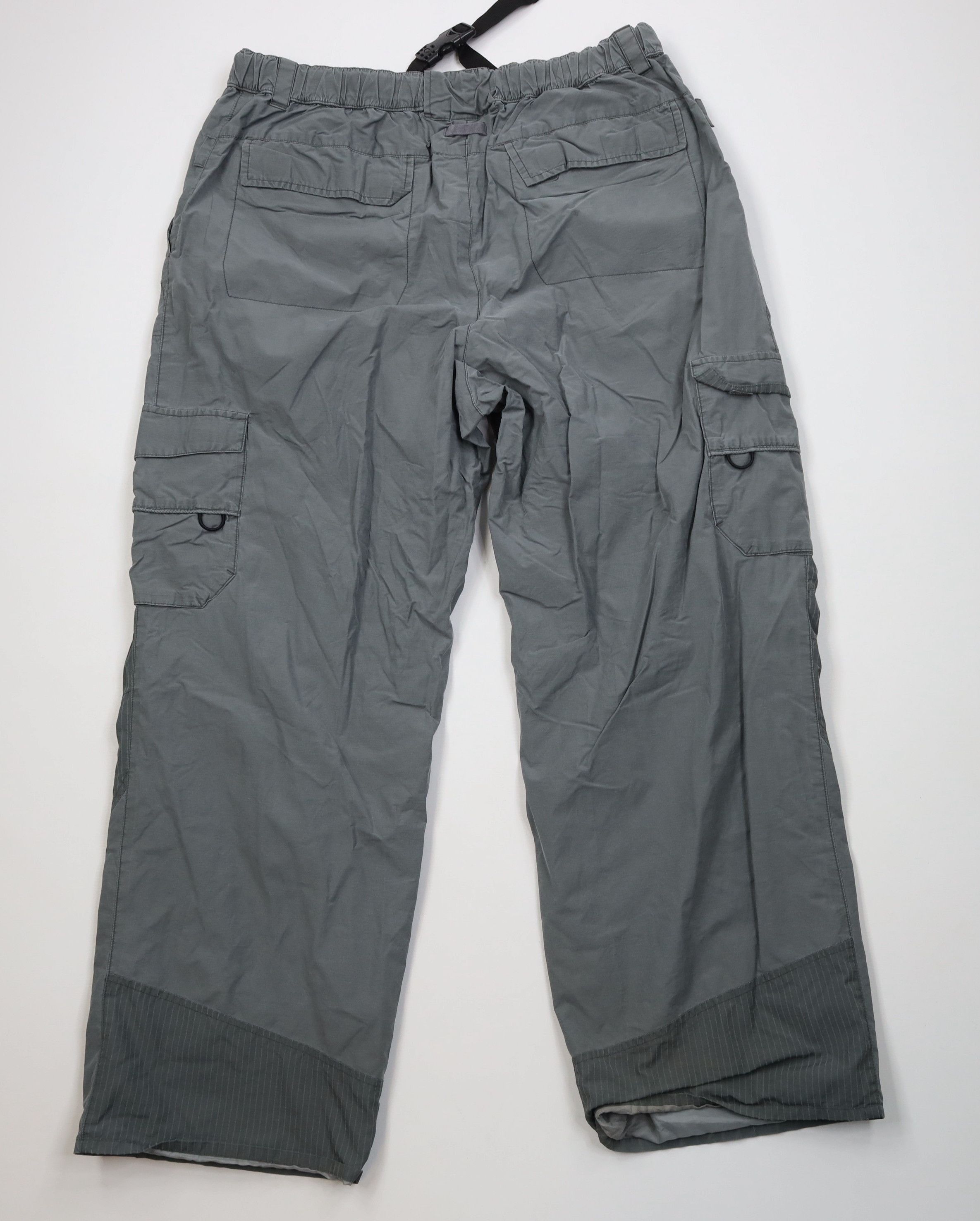 Vintage Vintage 90s Y2K Streetwear Belted Wide Leg Cargo Pants Gray Size US 38 / EU 54 - 8 Thumbnail