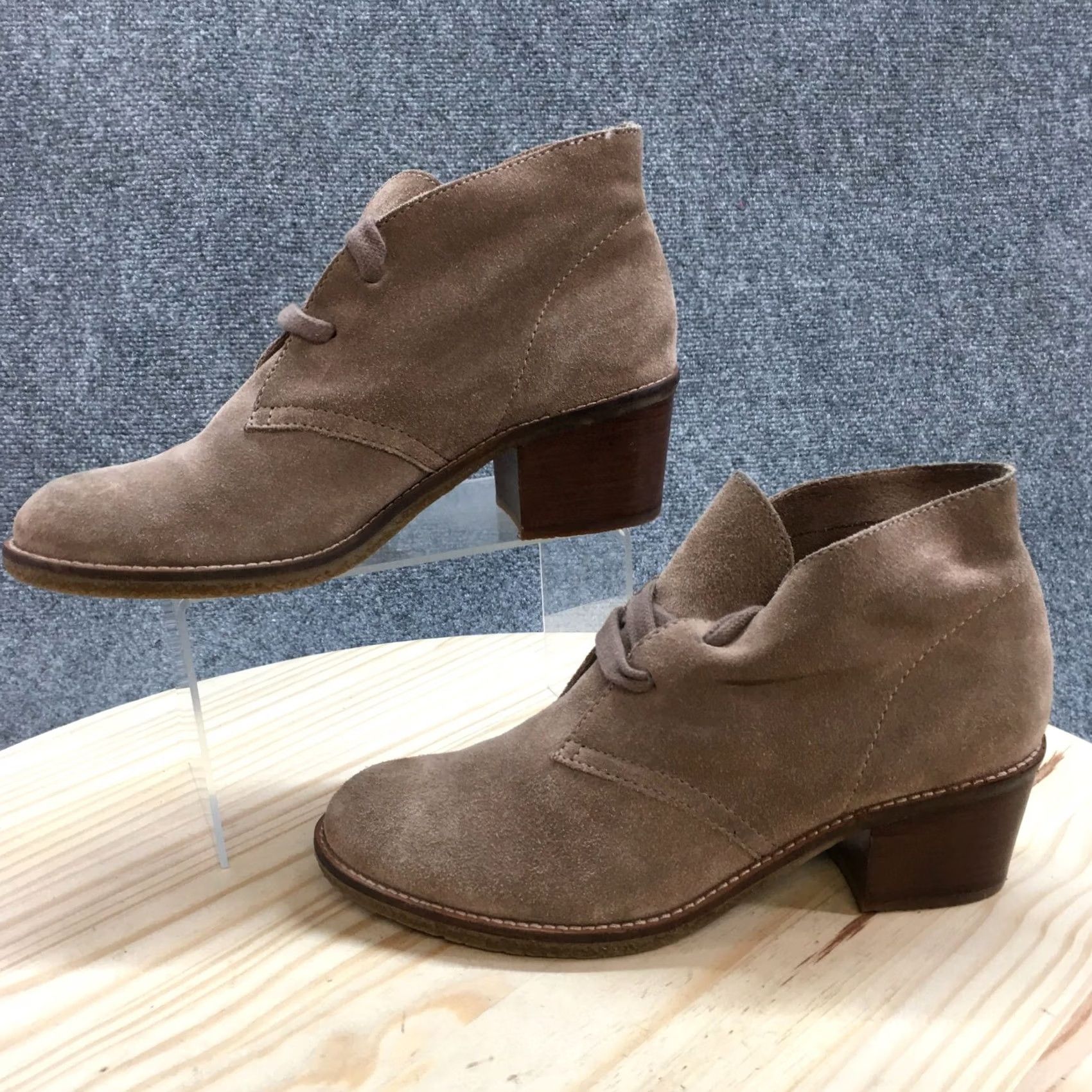 Dolce Vita Dolce Vita Boots Womens 9 Casual Lace Up Ankle Bootie Brown Suede Block Heels Boots Brown Suede Block Heels Womens 9 Size US 9 / IT 39 - 2 Thumbnail