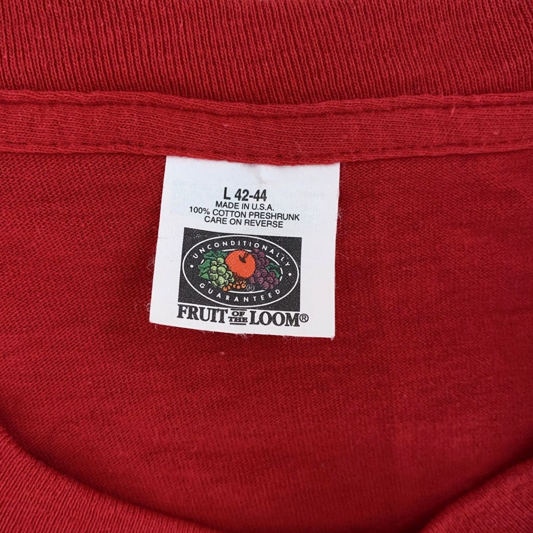 Fruit Of The Loom VINTAGE Fruit of the Loom Red Pocket Shirt Mens S Small USA Tee Shirt Mens Red Pocket Shirt Size US S / EU 44-46 / 1 - 7 Thumbnail