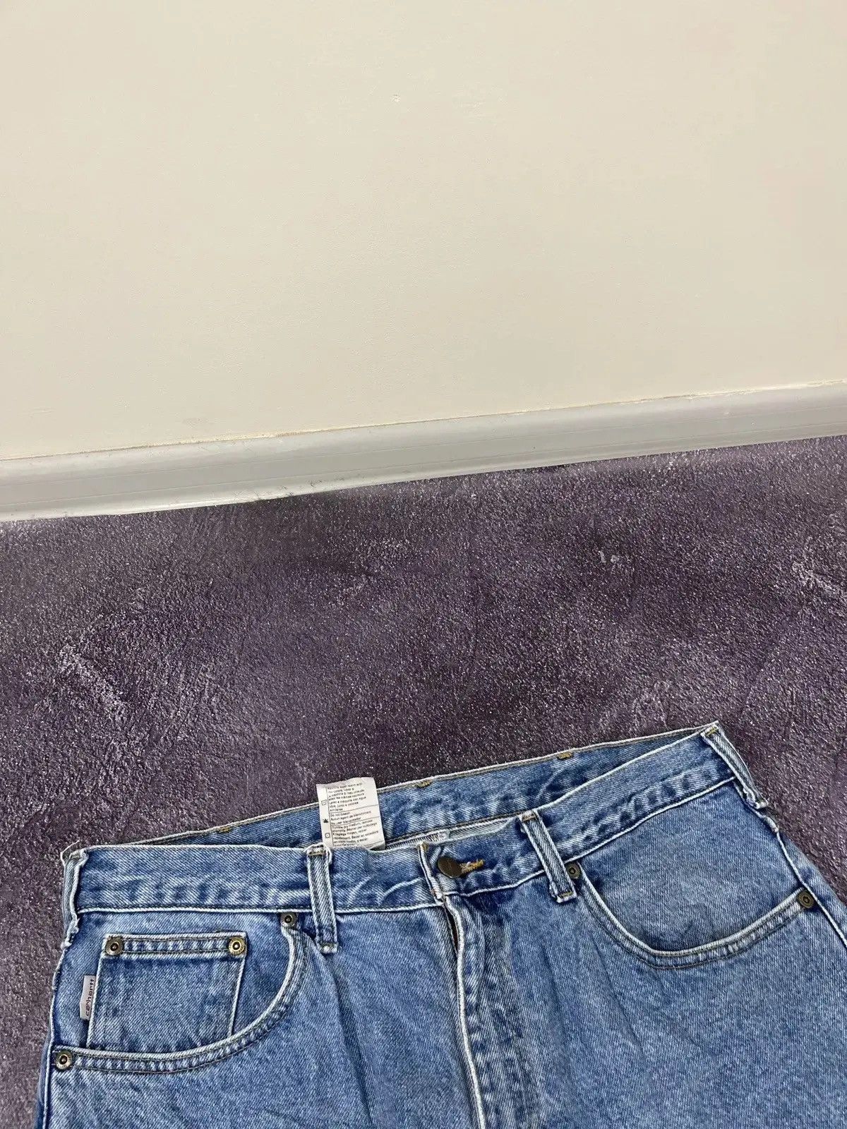 Carhartt × Vintage Vintage Carhartt Blue USA Relaxed Fit Hype Denim Jeans Size US 36 / EU 52 - 8 Thumbnail