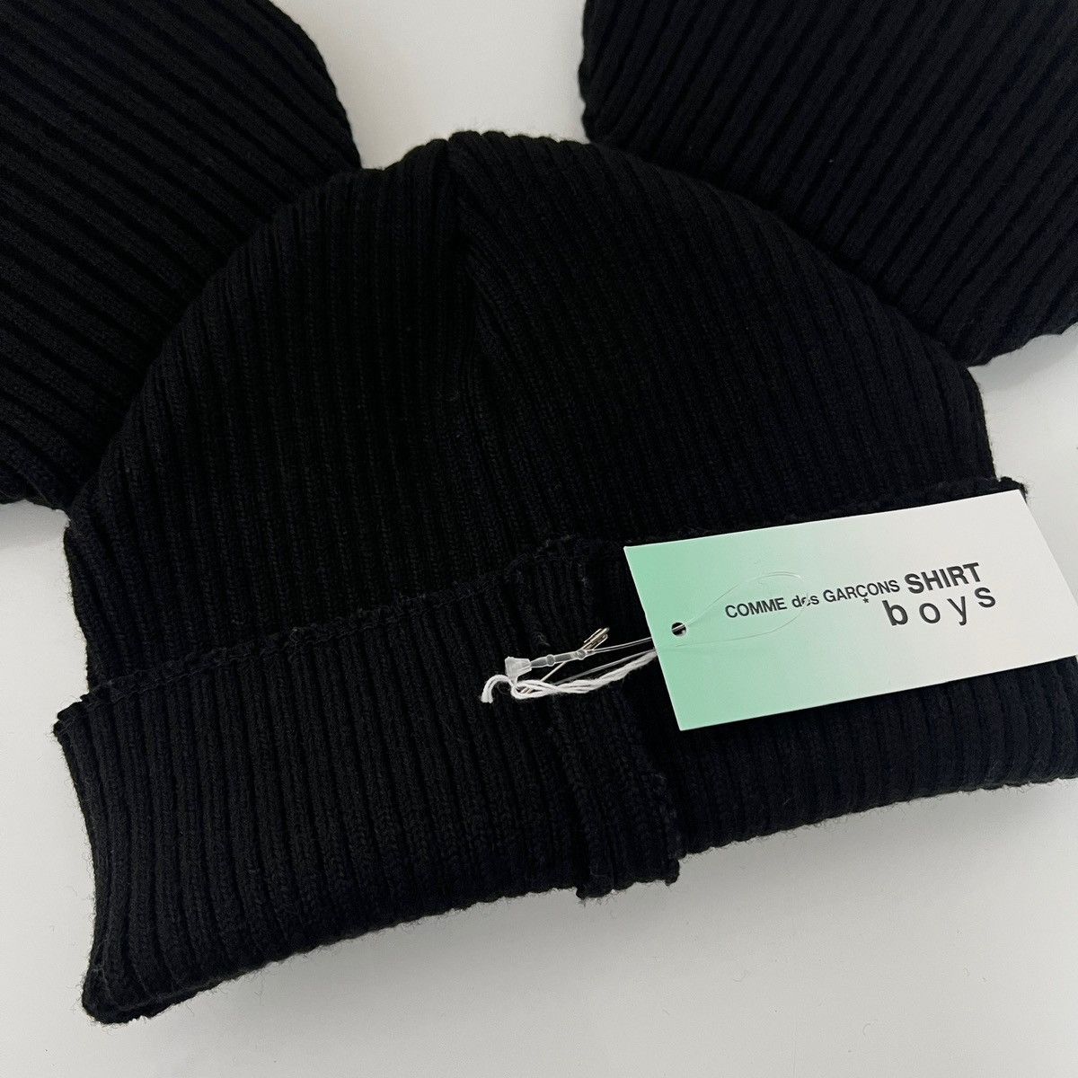 Comme des Garcons SHIRT Mouse Ear Beanie (Black) Size ONE SIZE - 2 Thumbnail