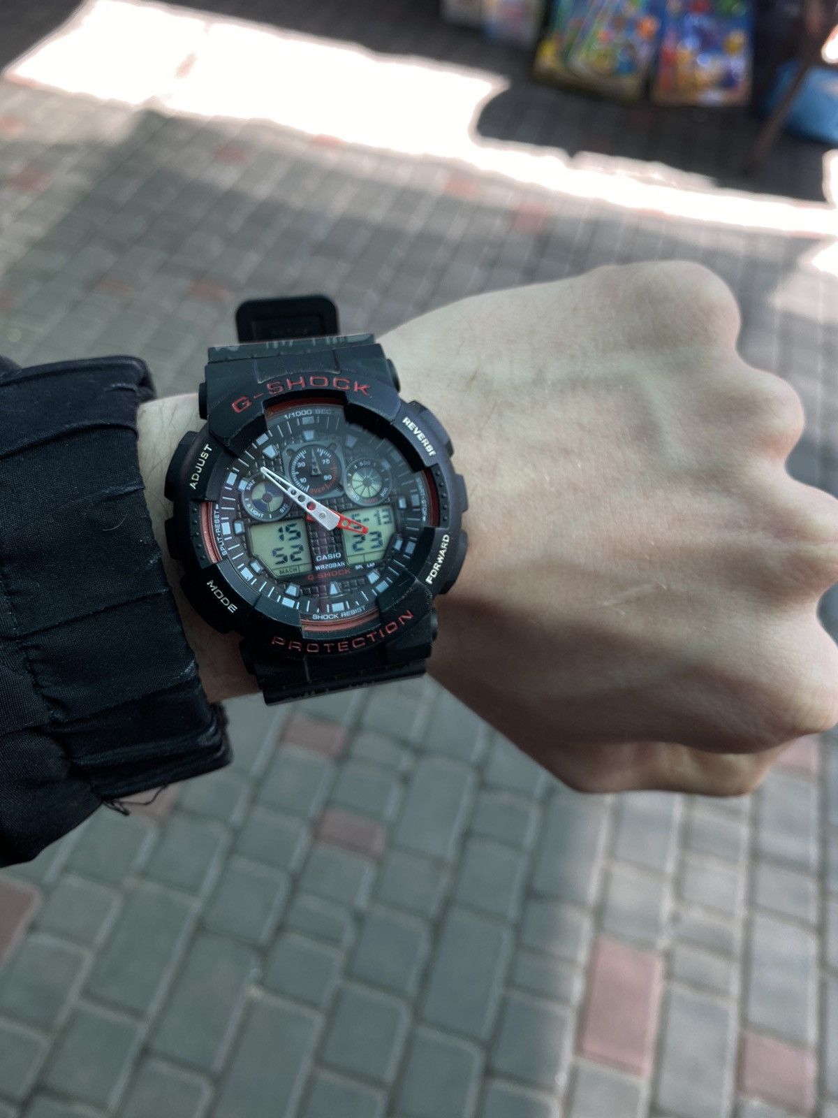 Casio G-Shock Watch Analog Digital Black Sports Rugged, Men's