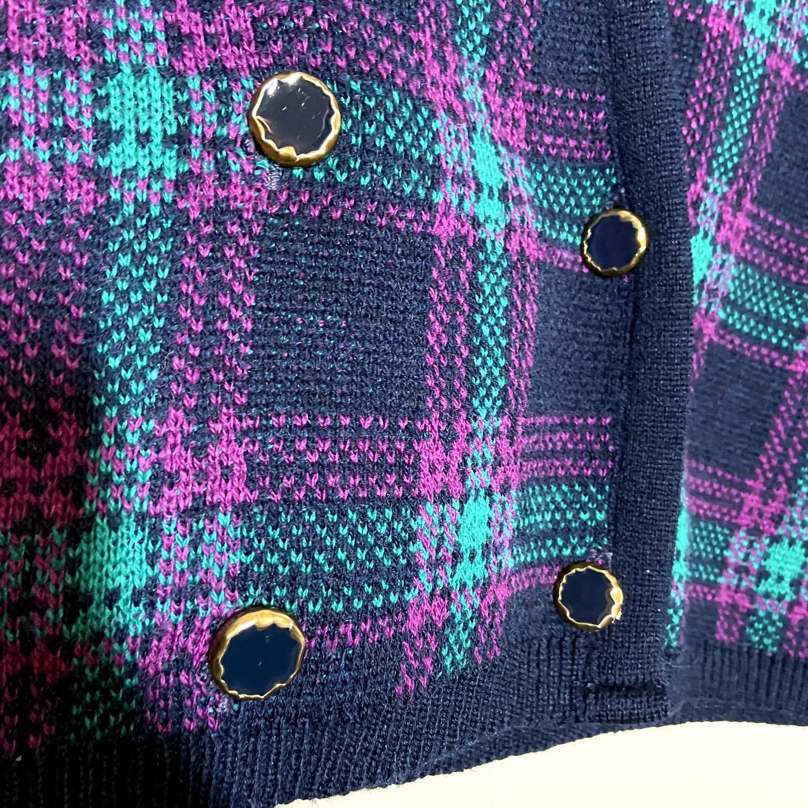 Pendleton VTG Pendleton Cardigan 1950s Sweater Grandpacore Wool Plaid Size US M / EU 48-50 / 2 - 2 Thumbnail