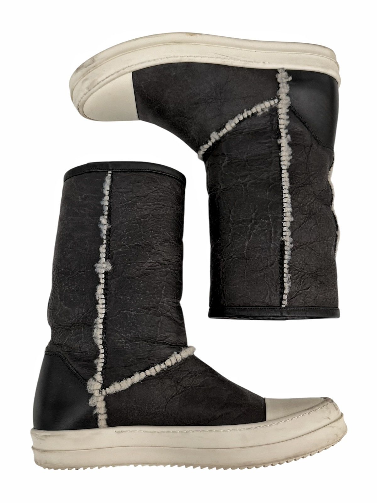 Rick Owens 2014 Shearling Moody Ugg Ramones Size US 9 / EU 42 - 7 Thumbnail