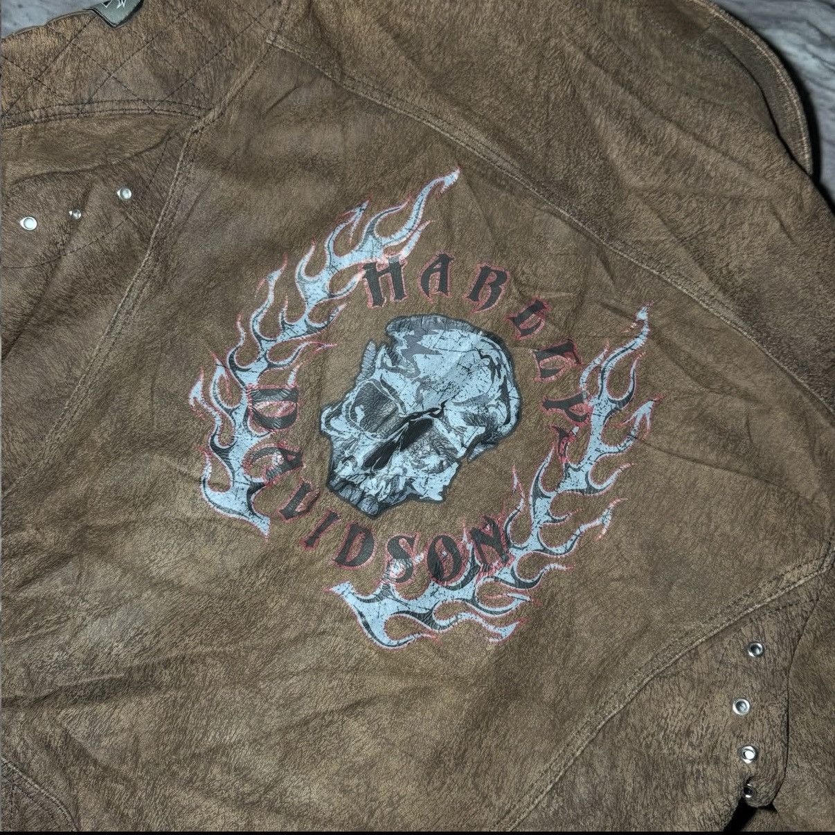 Harley Davidson Y2K VINTAGE HARLEY DAVIDSON SUEDE Size US M / EU 48-50 / 2 - 4 Thumbnail