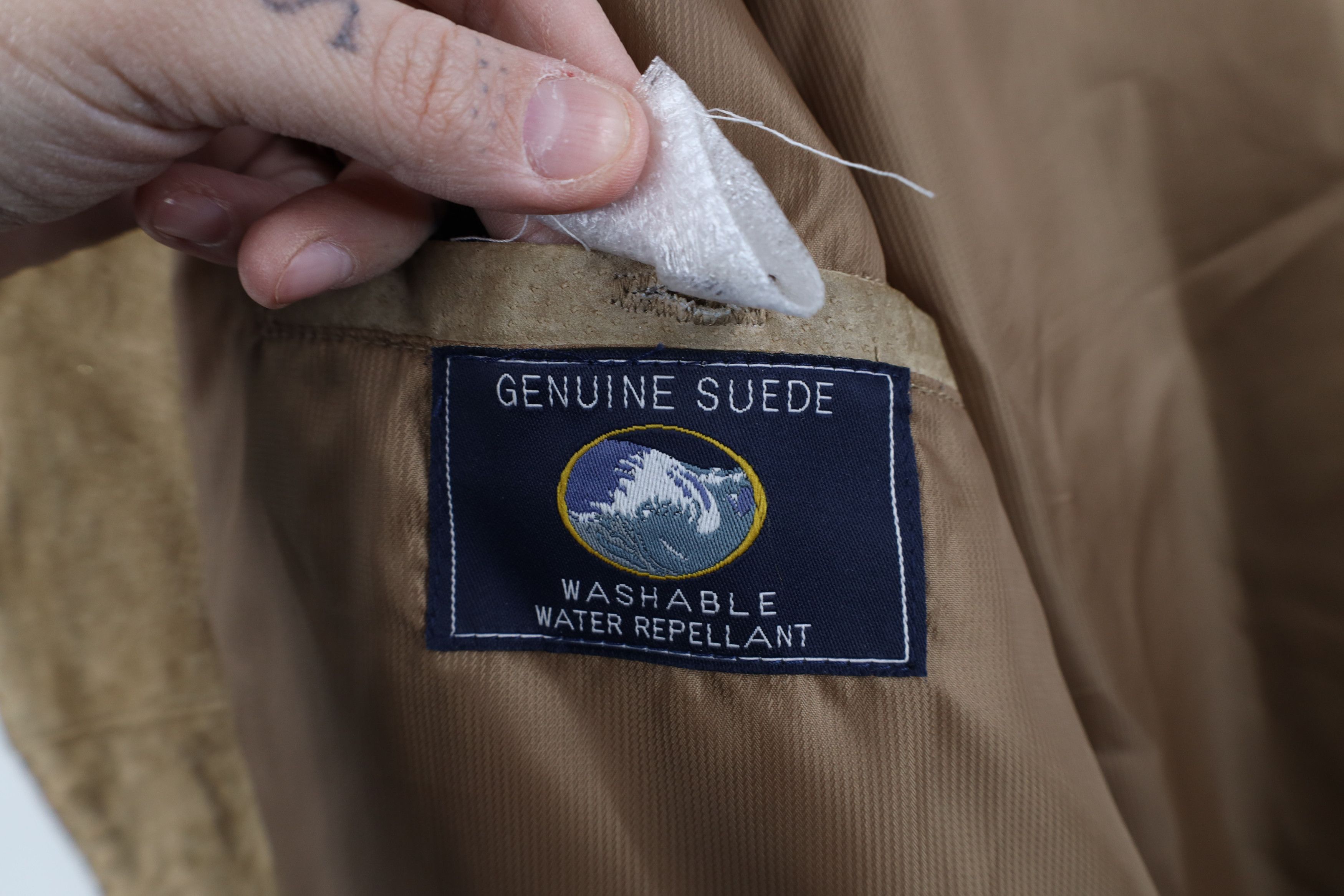Vintage Vintage 90s Streetwear Suede Leather Blazer Jacket Brown Size US L / EU 52-54 / 3 - 11 Thumbnail