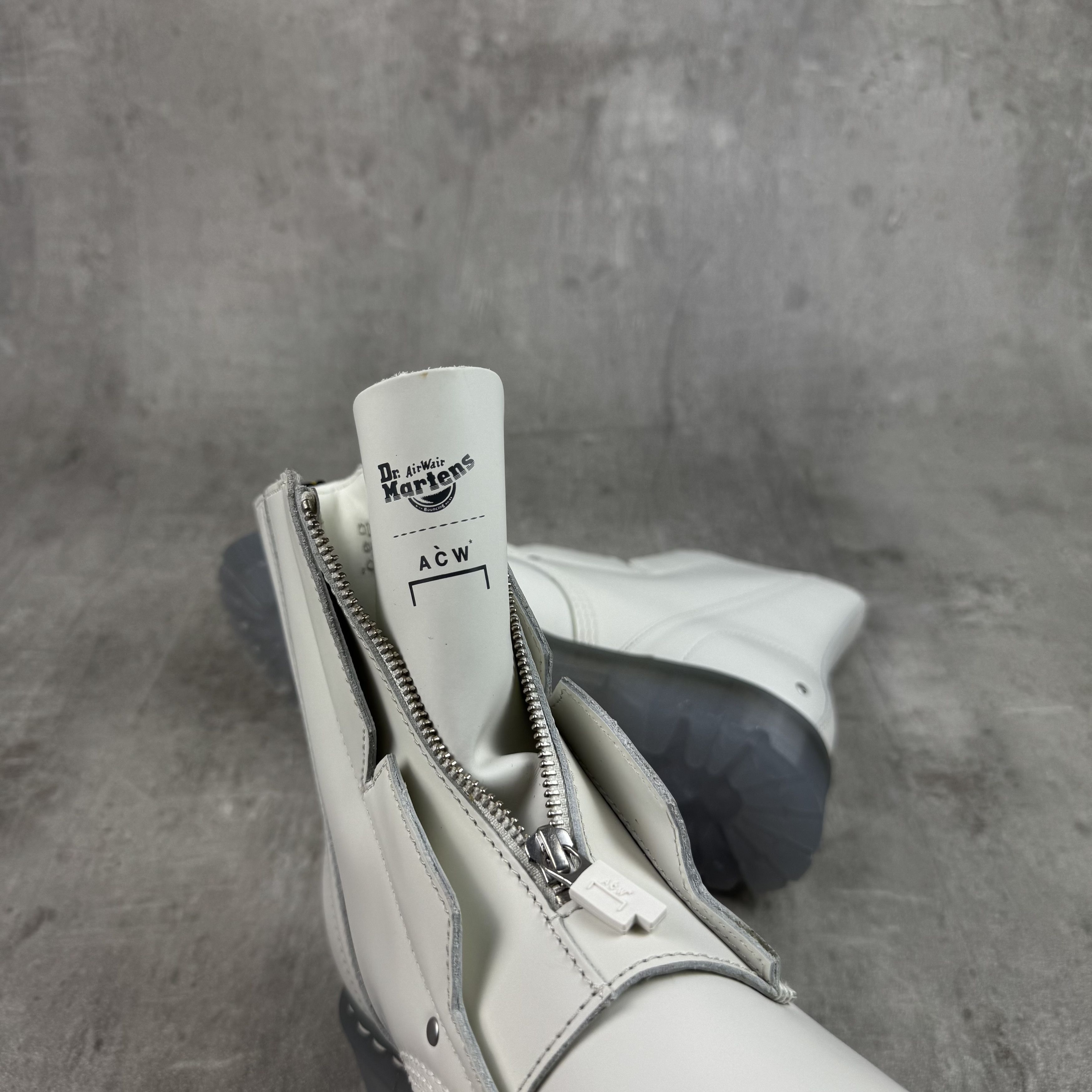 A-COLD-WALL* × Dr. Martens A COLD WALL ACW X DR DOC MARTENS B1460 BEX Boots Grey Size US 8 / EU 41 - 10 Thumbnail
