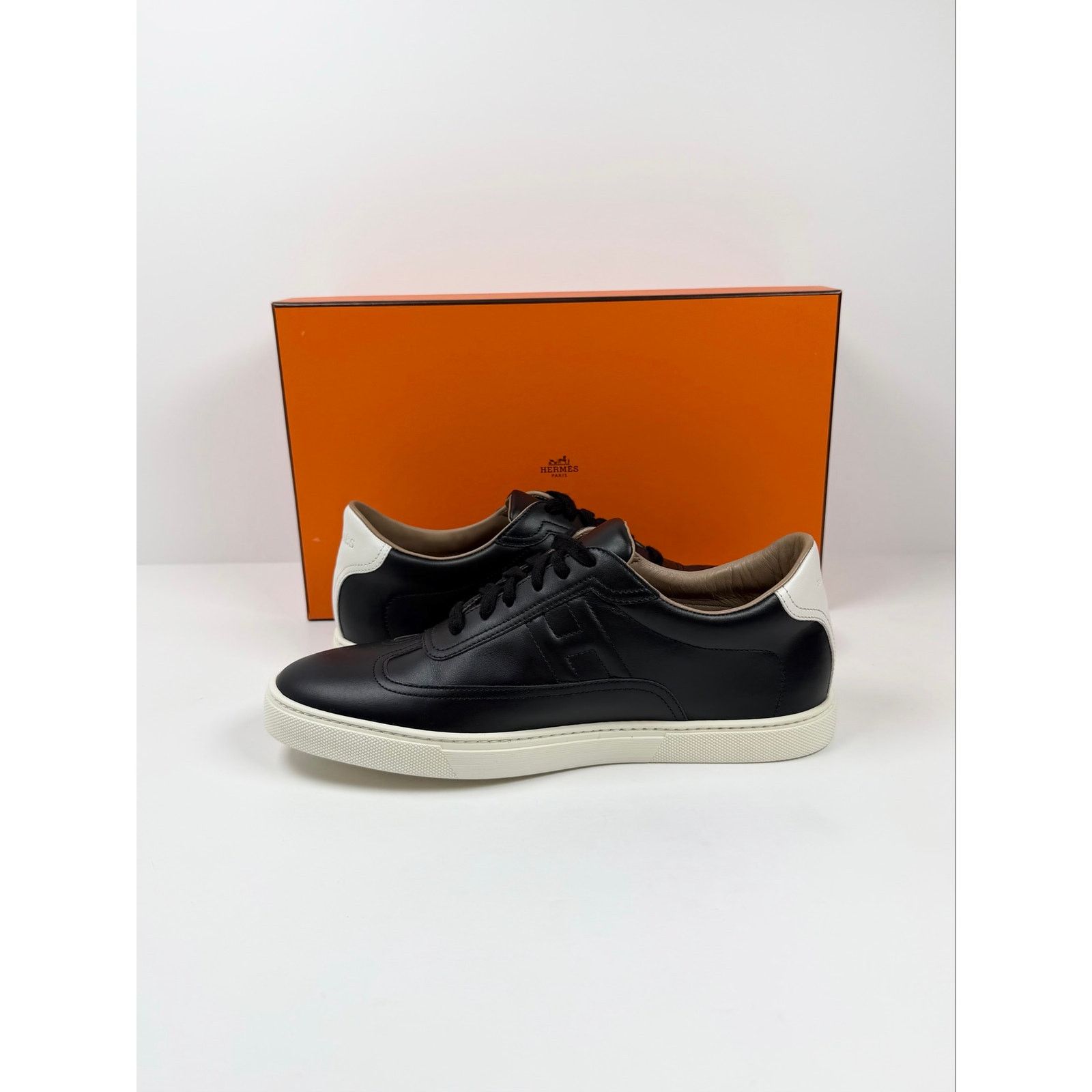 Hermes Size 8.5 - Hermes Quicker Leather Sneakers NEW Size US 8.5 / EU 41-42 - 7 Thumbnail