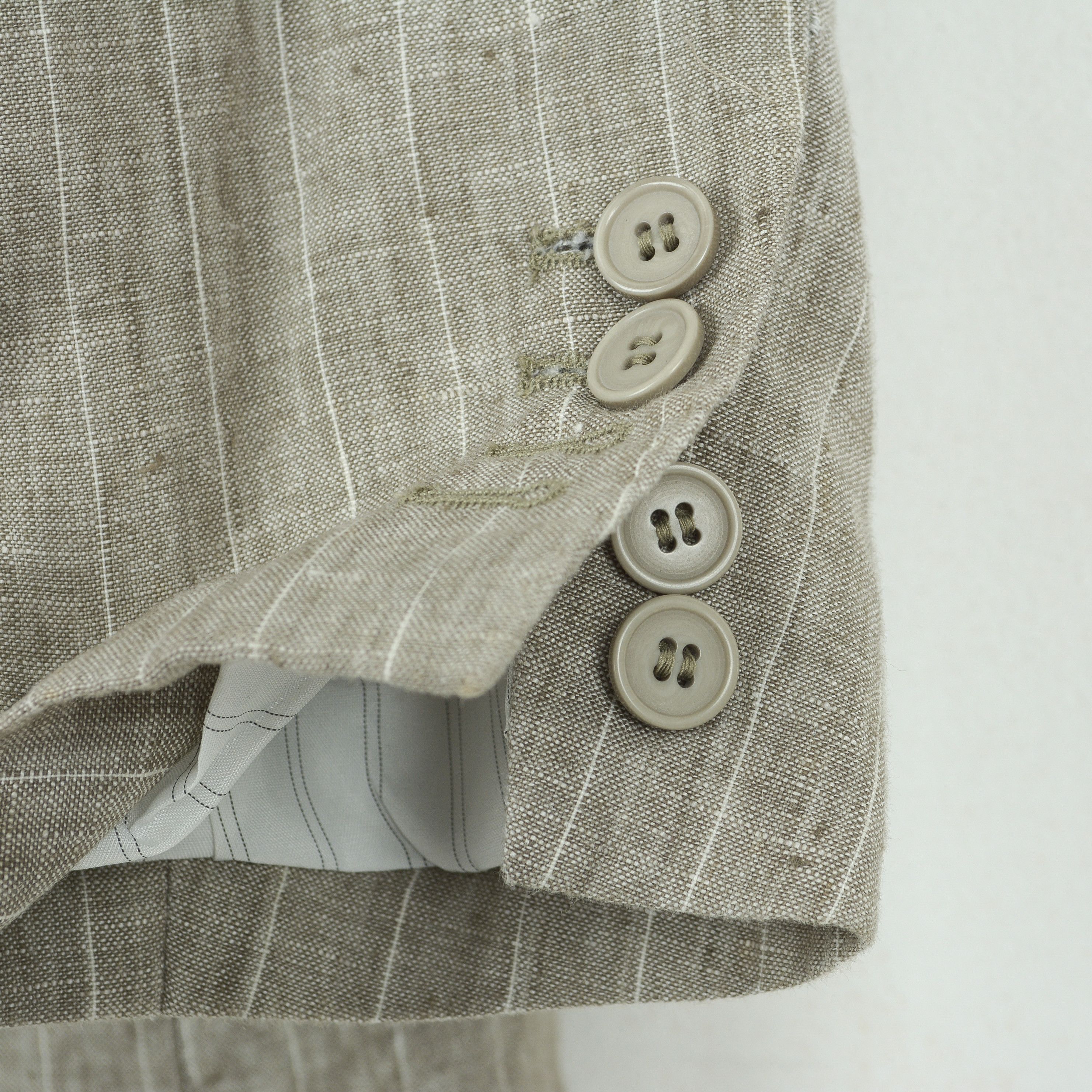 Other W20 SARTORIE RIUNITE Men Linen striped Coat Blazer Jacket Size 42R - 3 Thumbnail