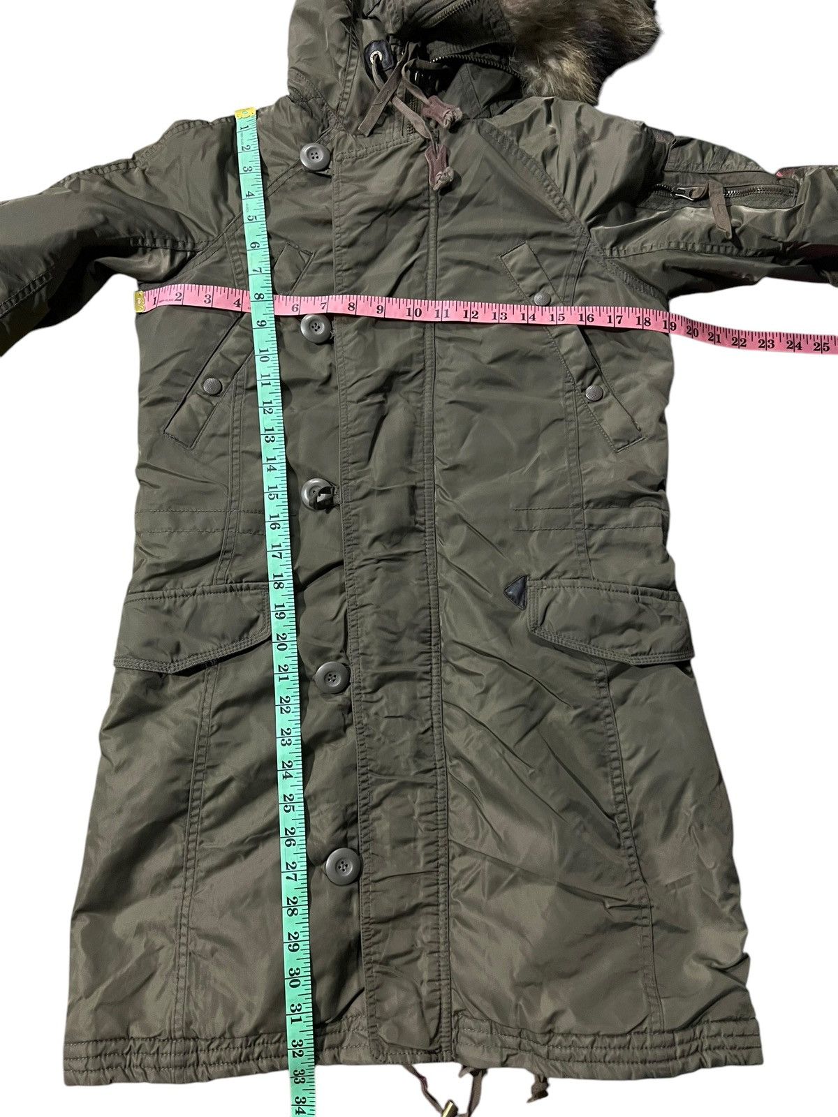 If Six Was Nine × Le Grande Bleu (L.G.B.) Vintage 2000’s G.O.A Military Parka Fur Jacket Size US S / EU 44-46 / 1 - 10 Thumbnail