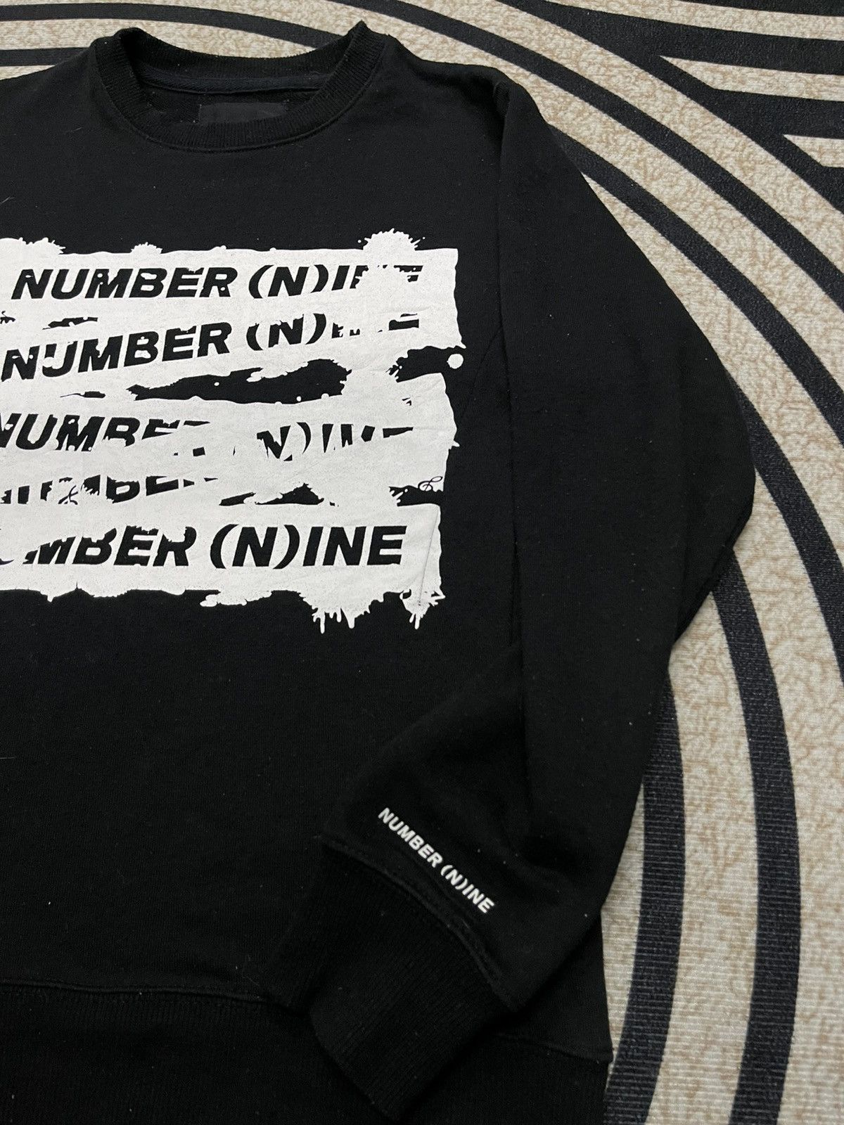 Number (N)ine 2000s NUMBER (N)INE BIG PRINT HOODIE RARE DESIGN Size US S / EU 44-46 / 1 - 6 Thumbnail