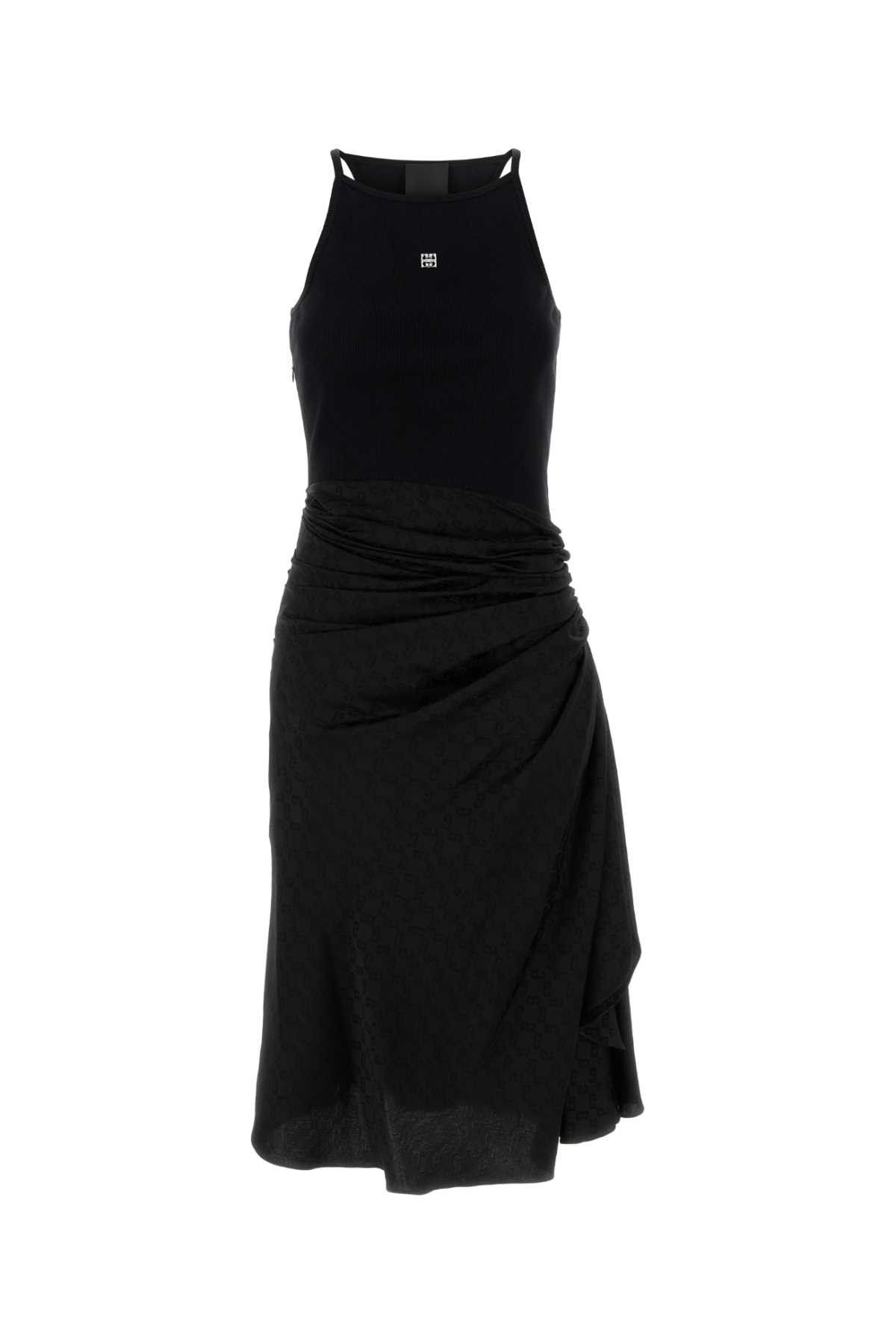 Black Stretch Cotton Dress