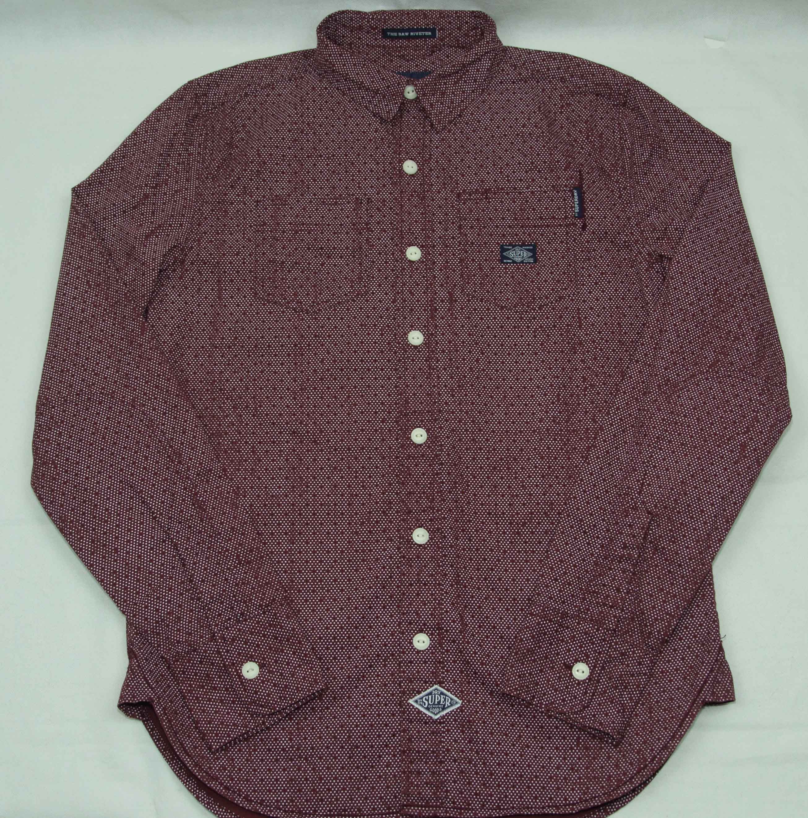 Superdry MENS SUPERDRY SHIRT COTTON SIZE M Size US M / EU 48-50 / 2 - 3 Thumbnail