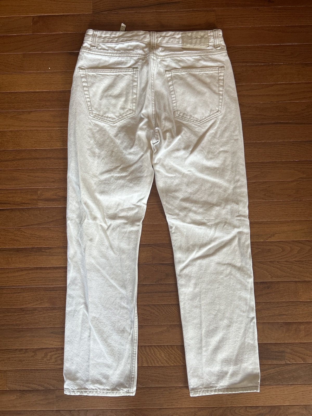 Zara Zara White Denim Pants Size US 31 - 2 Thumbnail