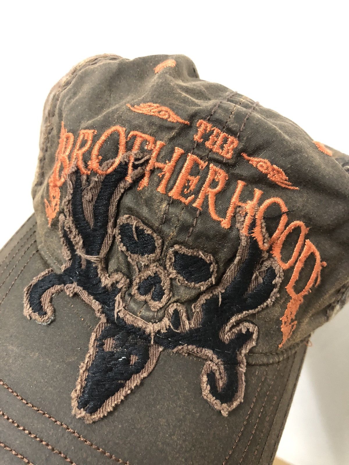 If Six Was Nine × Japanese Brand × Vintage Ragged Hat The brotherhood skull logo if six was nine style Size ONE SIZE - 5 Thumbnail
