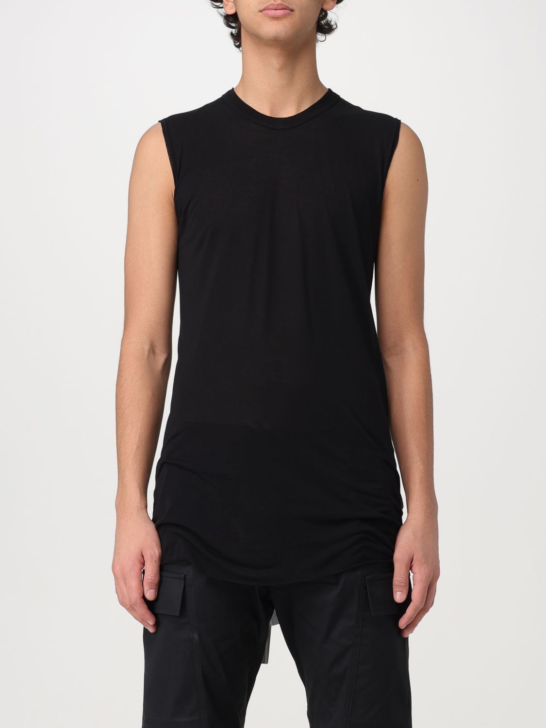 image of Rick Owens Tank Top Men Black (Size Large)