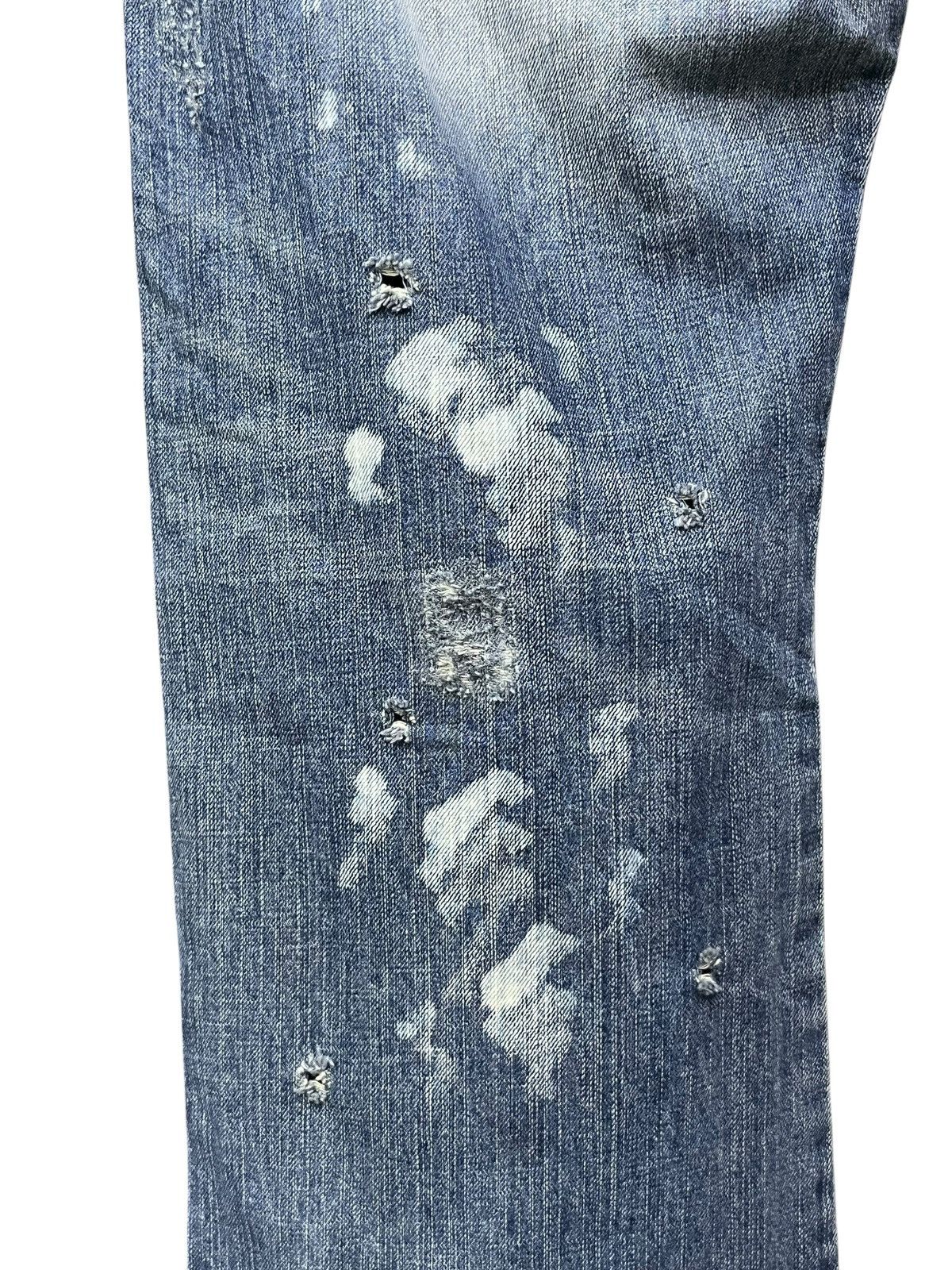 Cook Jeans Cook Jeans Fleur De Lis Grunge Distressed ERD Denim Size US 36 / EU 52 - 9 Thumbnail