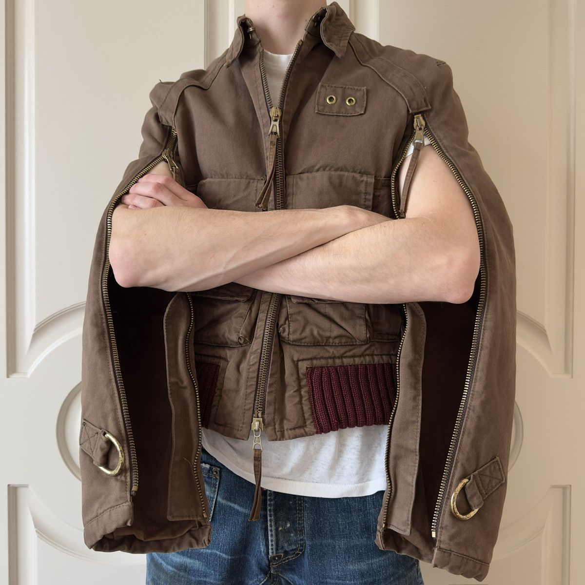 Dsquared2 Dsquared2 F/W 2003 Arm Full-Zipper Bomber Jacket Size US M / EU 48-50 / 2 - 6 Thumbnail