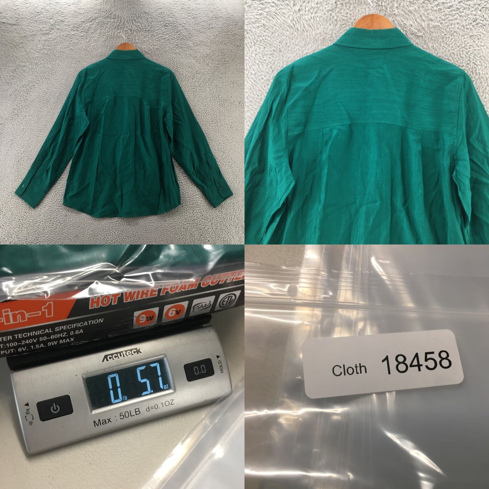 Vintage A New Day Button Up Shirt Womens Small Green Long Sleeve Collared Front Pocket Shirt Size S / US 4 / IT 40 - 8 Thumbnail