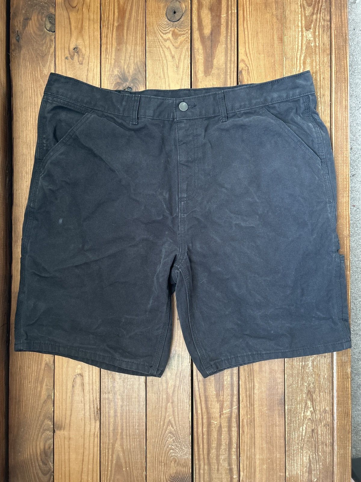 Vintage Vintage Y2K Carhartt Style No Boundaries Black Canvas Shorts Size US 38 / EU 54 - 1 Thumbnail