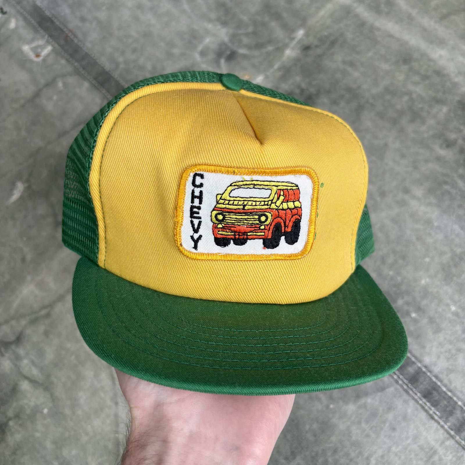 Chevrolet Vintage 80s Chevy Chevrolet Van Patch SnapBack Trucker Hat Size ONE SIZE - 1 Thumbnail