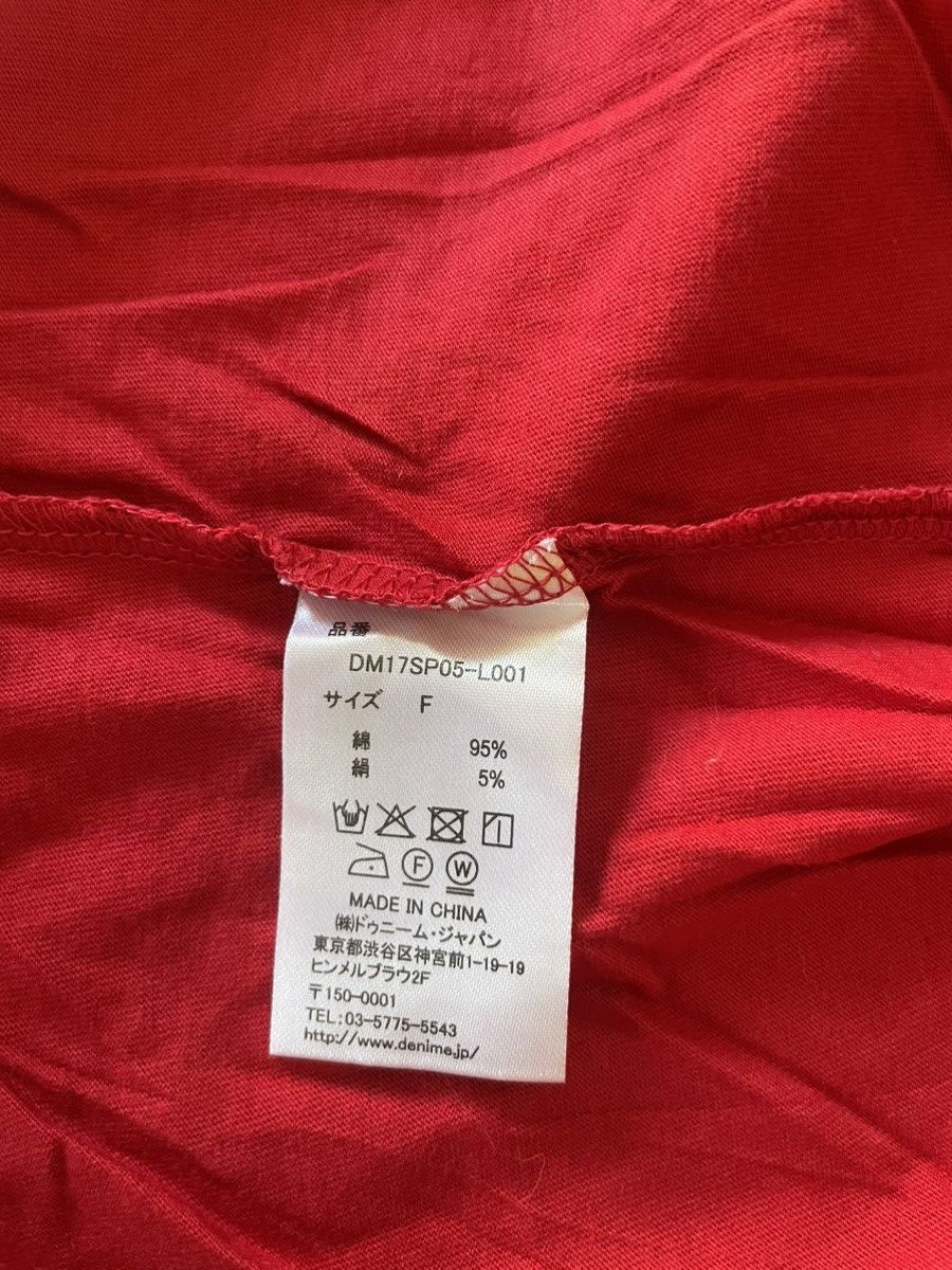 Denime Denime Red Blouse Size ONE SIZE - 4 Thumbnail