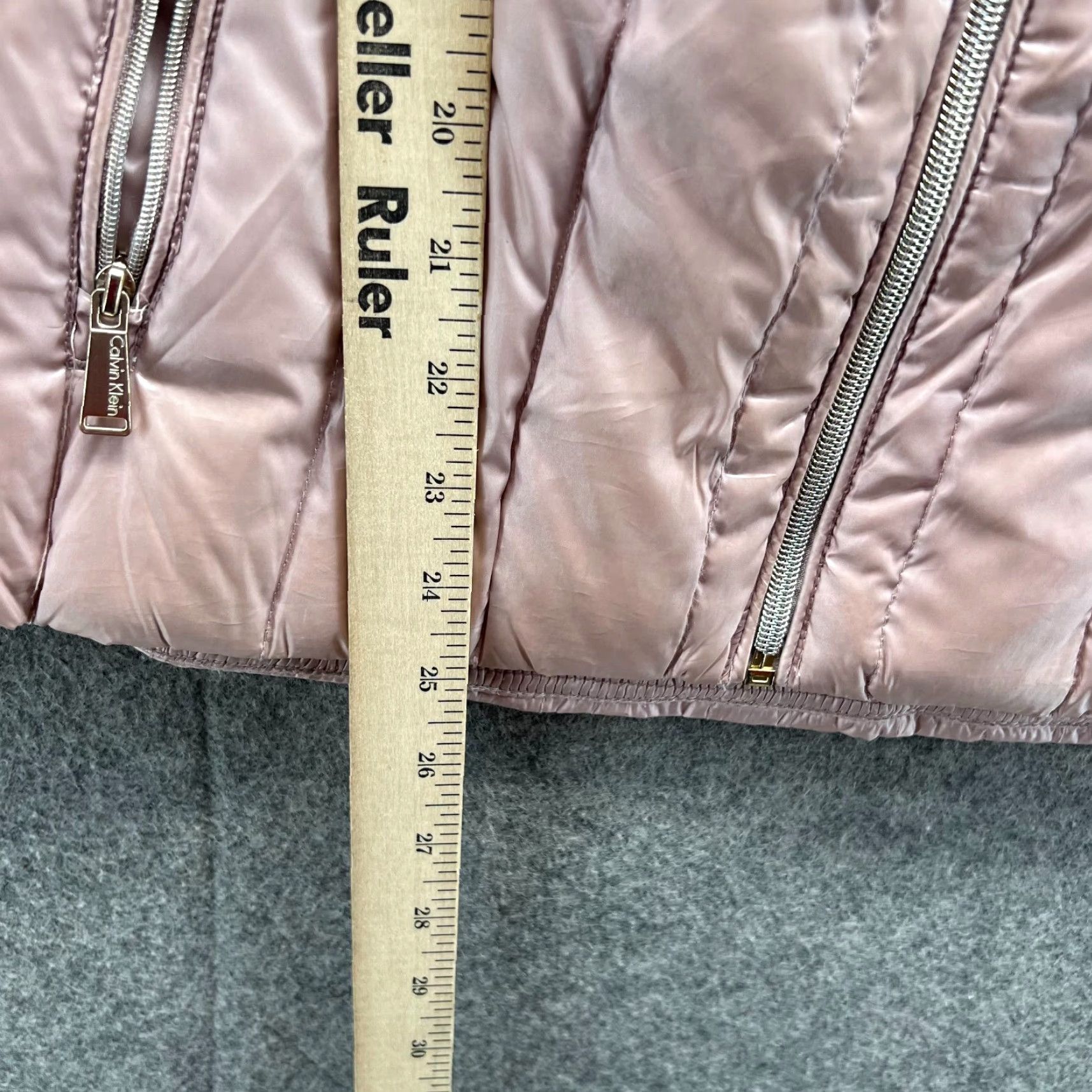 Calvin Klein Calvin Klein Vest Women Medium Pink Full Zip Puffer Down Jacket Size M / US 6-8 / IT 42-44 - 5 Thumbnail
