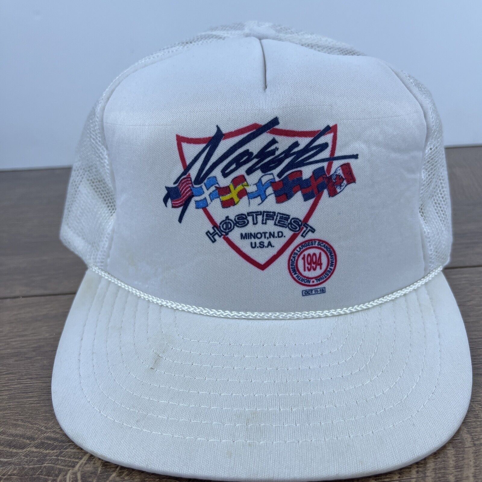 Other Hostfest Hat Hostfest Hat Snapback White Adjustable Hat Adul Size ONE SIZE - 1 Thumbnail