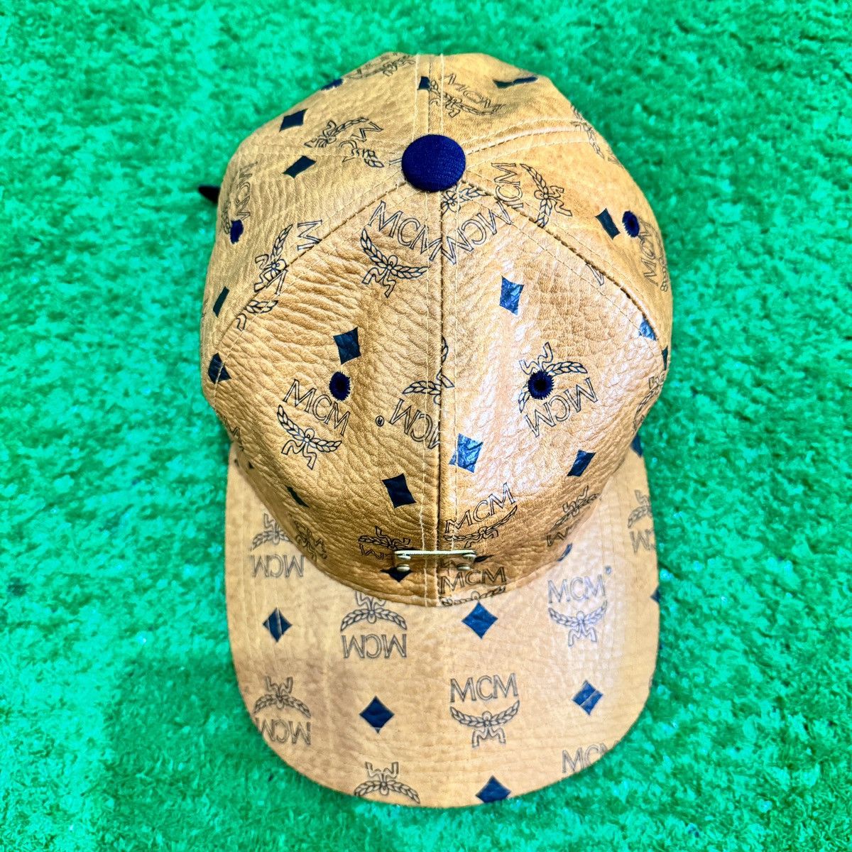 Other MCM Visetos Cognac Snapback Baseball Cap Size ONE SIZE - 4 Thumbnail