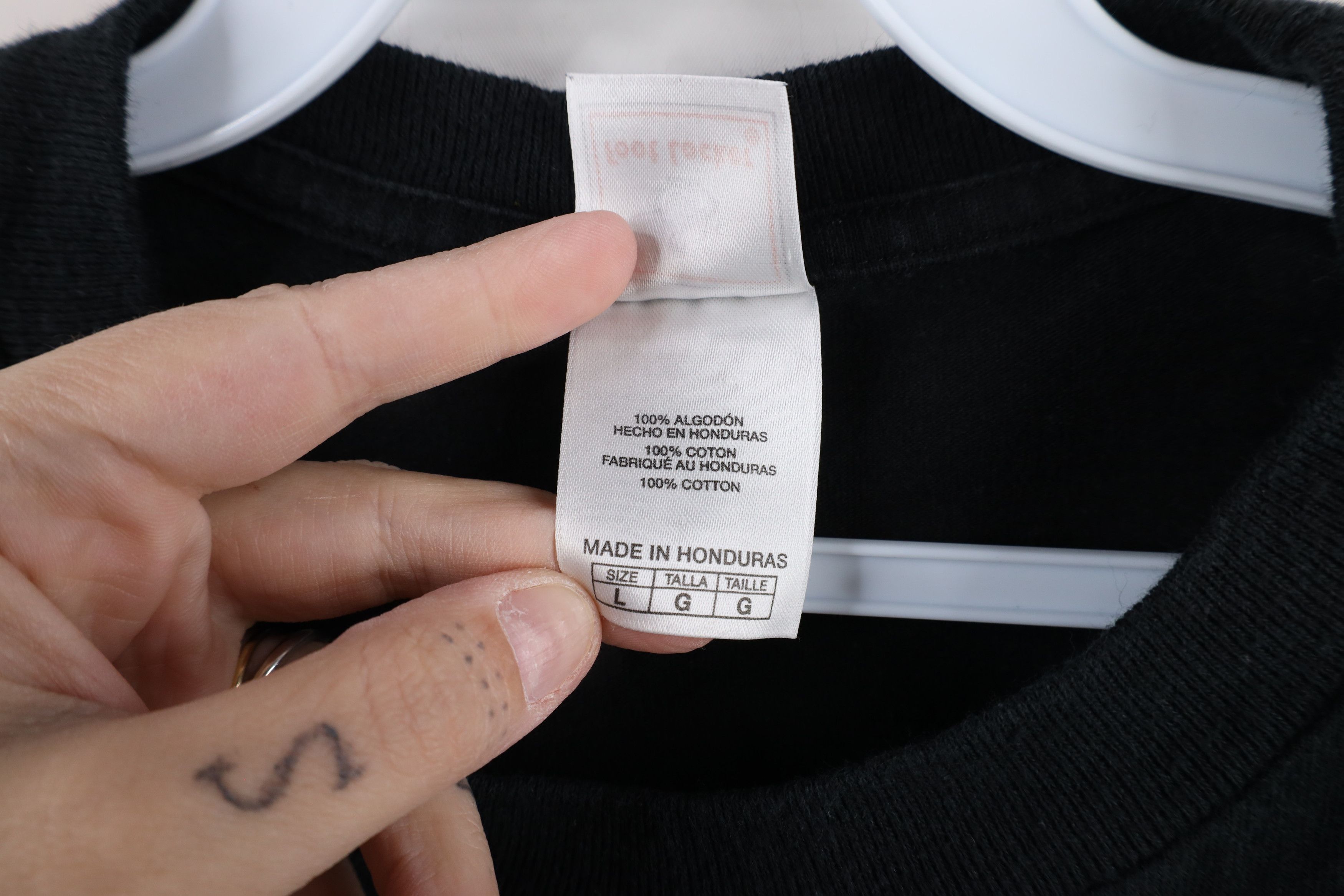 Vintage Vintage 90s Streetwear Short Sleeve T-Shirt Black Cotton Size US L / EU 52-54 / 3 - 5 Thumbnail